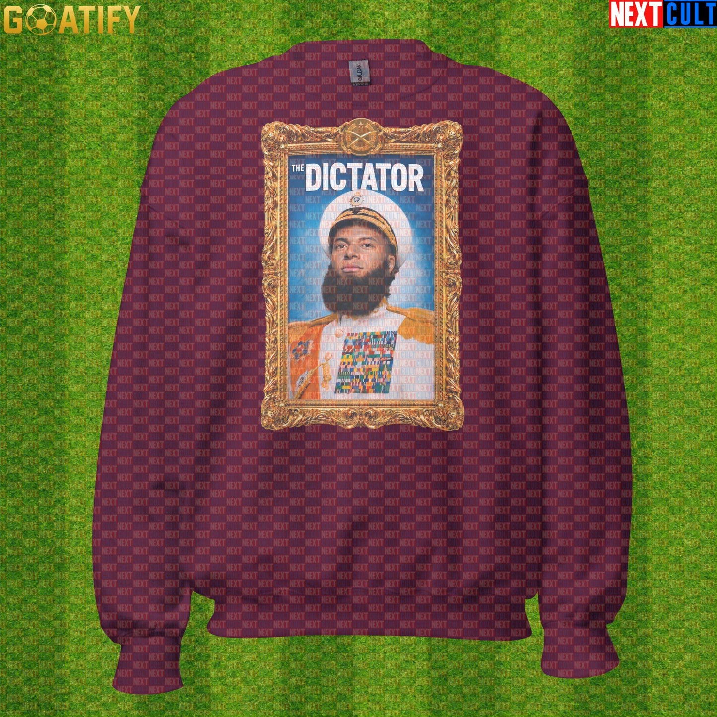 Kylian Mbappe Sweatshirt – Regal El Dictator Soccer Crewneck for France Football Fans Maroon Next Cult Brand
