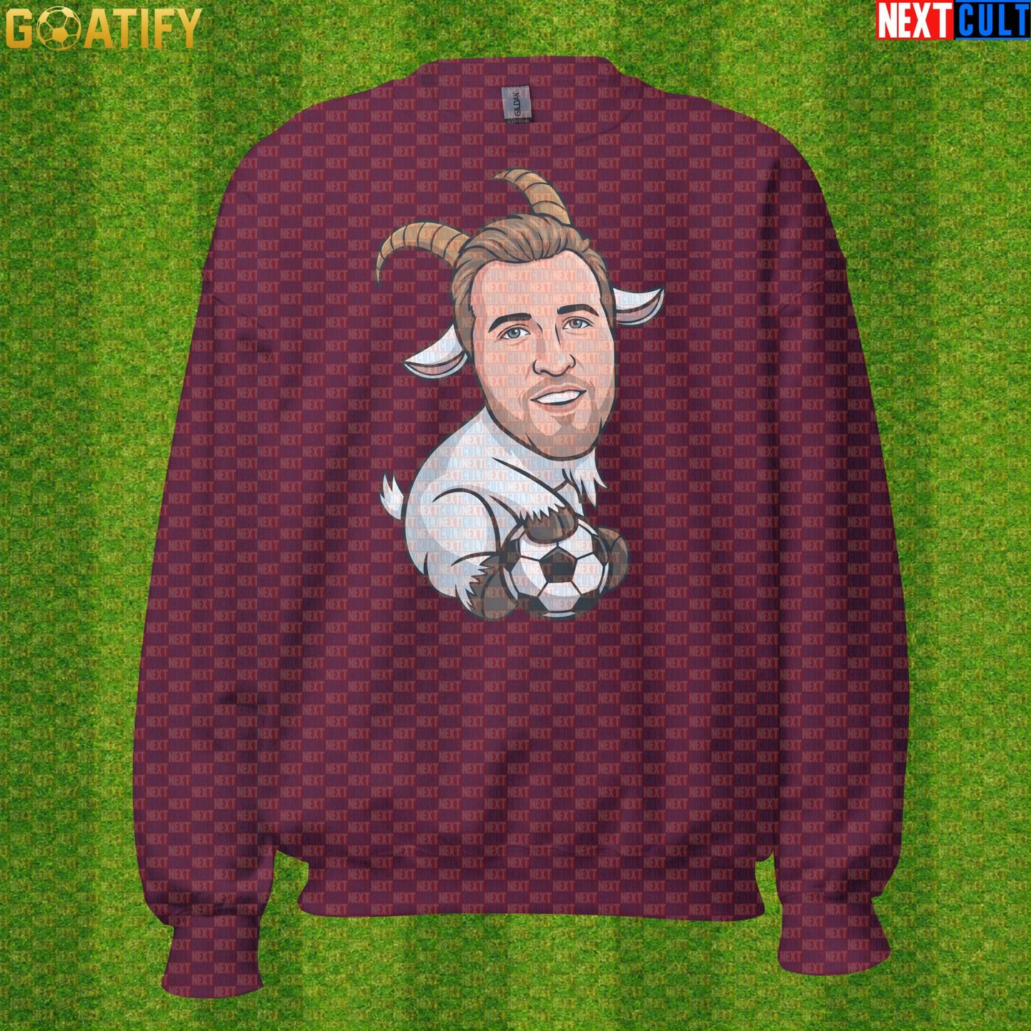 Harry Kane Sweatshirt – GOAT Football Crewneck Gift for England and Bayern Munich Supporters |  | ["Bayern Munich", "England", "Football", "Harry Kane", "Soccer", "Tottenham Hotspur"]