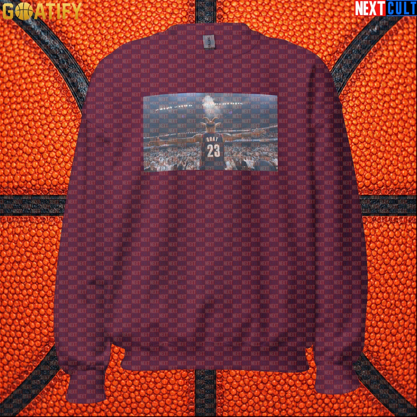 LeBron James Sweatshirt – Cleveland Chalk Toss Crewneck Gift for Cavaliers and NBA Fans |  | ["Basketball", "Cleveland Cavaliers", "LeBron James", "NBA"]