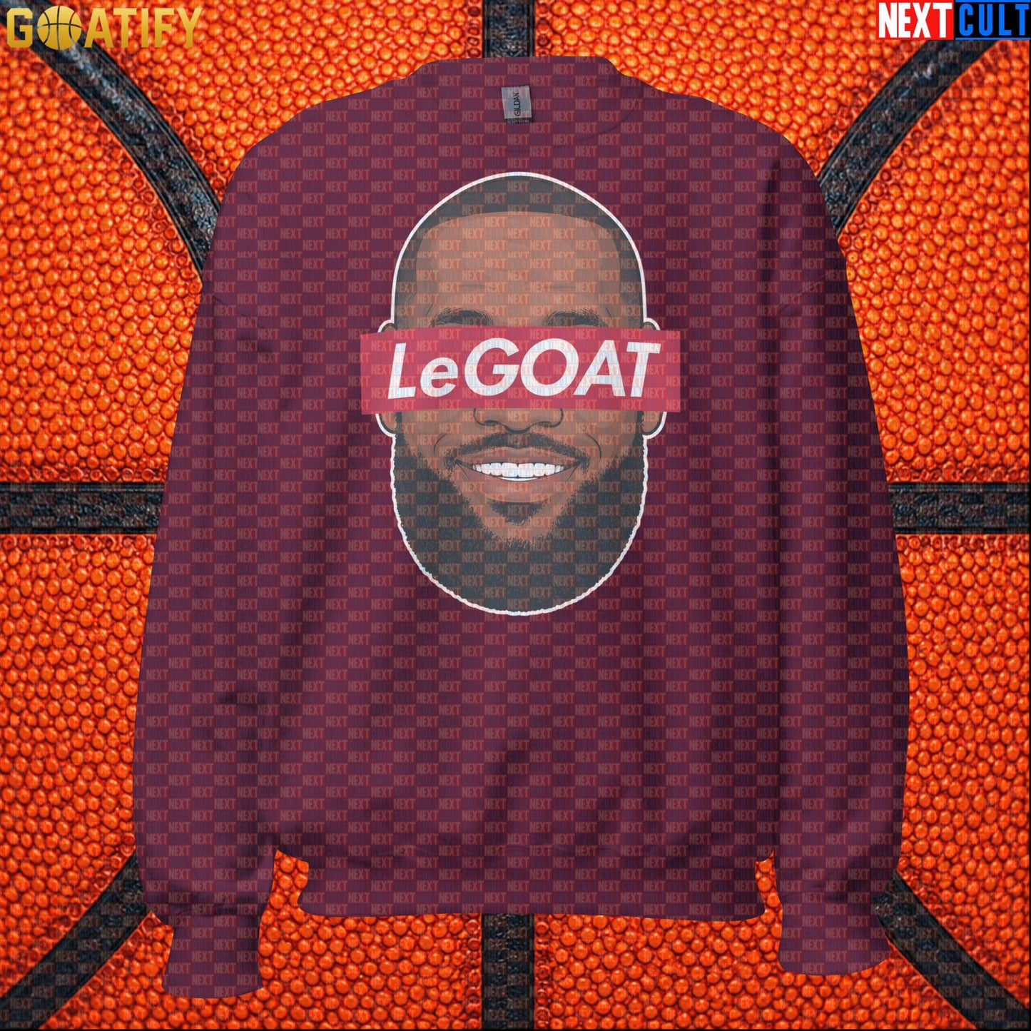 LeBron James Sweatshirt – Retro LeGOAT Crewneck Gift for NBA Fans and Basketball Collectors |  | ["Basketball", "Cleveland Cavaliers", "LeBron James", "Los Angeles Lakers", "Miami Heat", "NBA"]