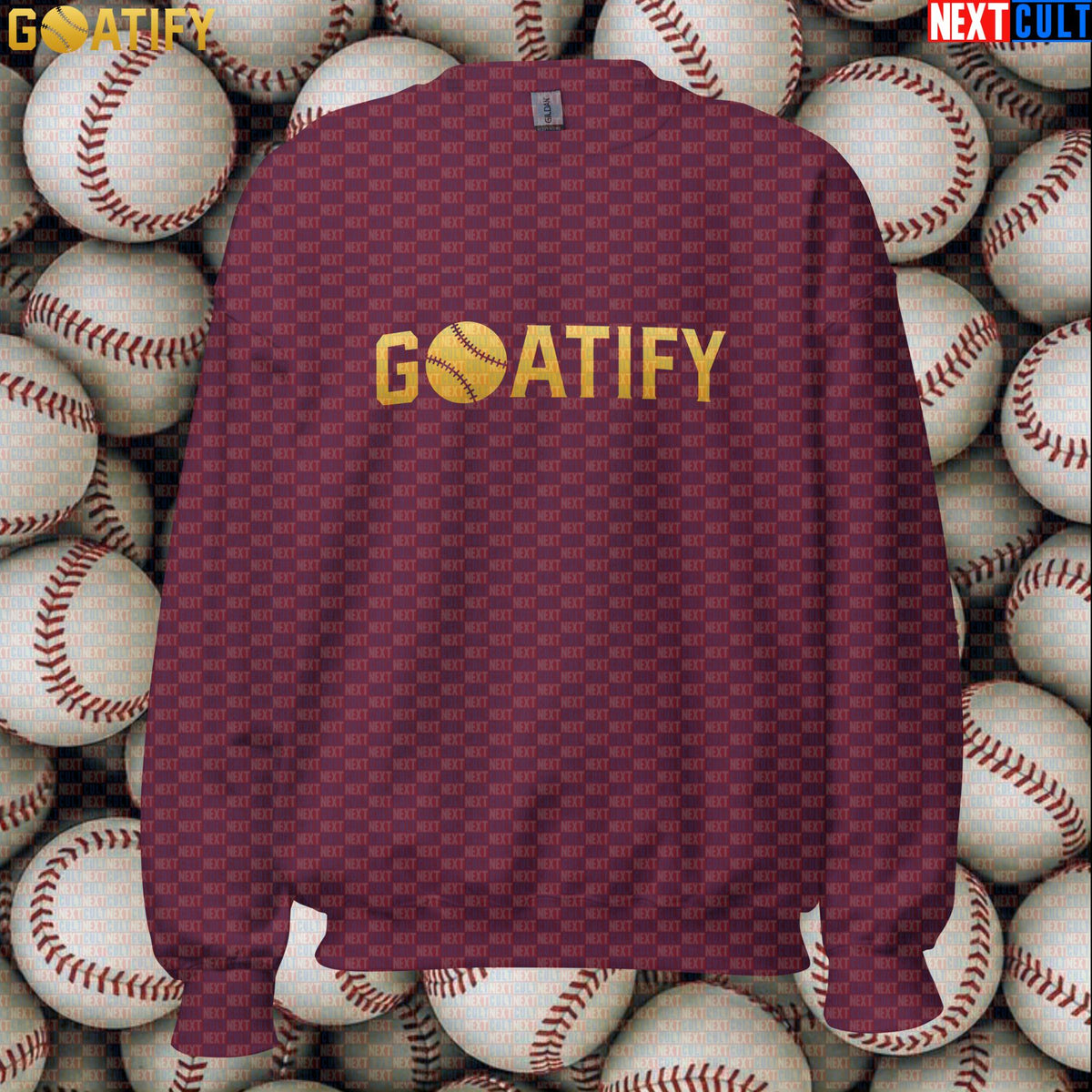 Sweatshirt GOATIFY Baseball GOAT Crewneck for MLB Fans Greatest of All Time Sports Gift | Sweatshirts | ["Baseball", "MLB", "NCB"]