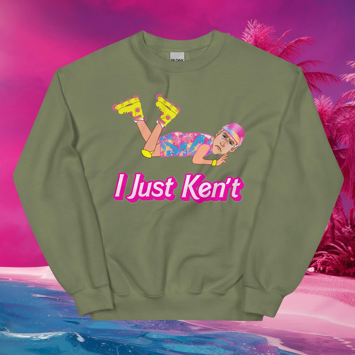 I Just Ken't I just Can't Ryan Gosling Ken Barbie Movie Unisex Sweatshirt Next Cult Brand