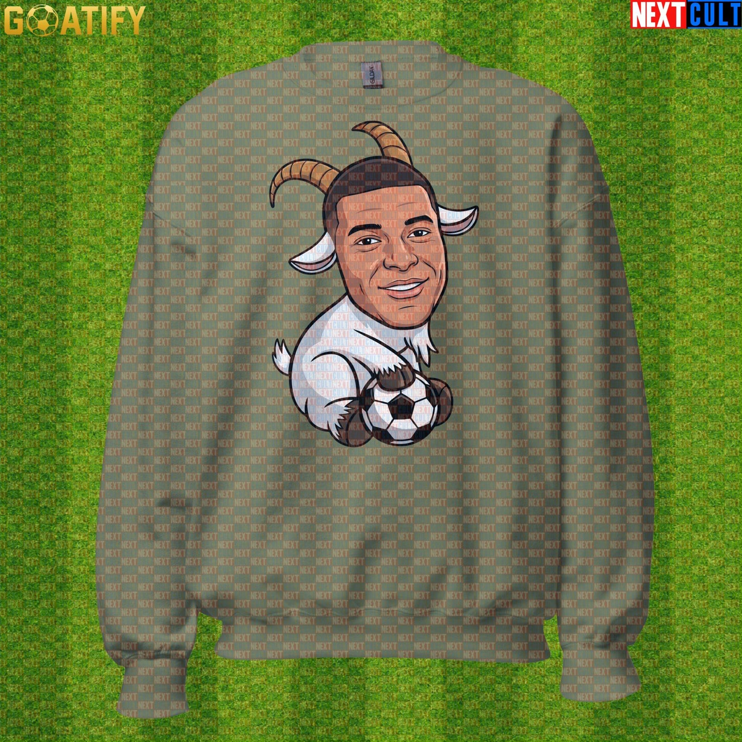 Kylian Mbappe Sweatshirt – GOAT Soccer Crewneck Football Gift for France and Real Madrid Fans |  | ["Football", "France", "Kylian Mbappe", "PSG", "Real Madrid", "Soccer"]