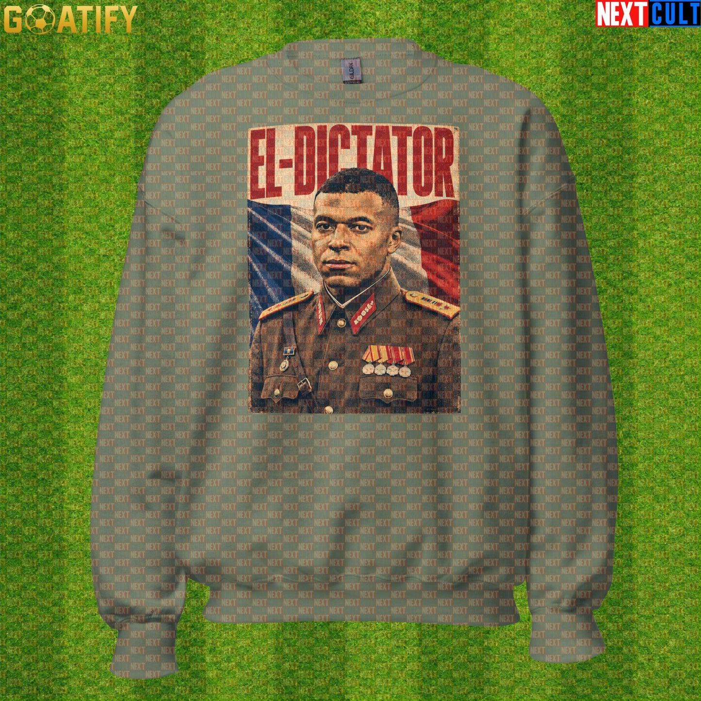 Kylian Mbappe Sweatshirt – El Dictator Retro Soccer Meme Crewneck for World Cup Fans |  | ["Football", "France", "Kylian Mbappe", "PSG", "Real Madrid", "Soccer"]
