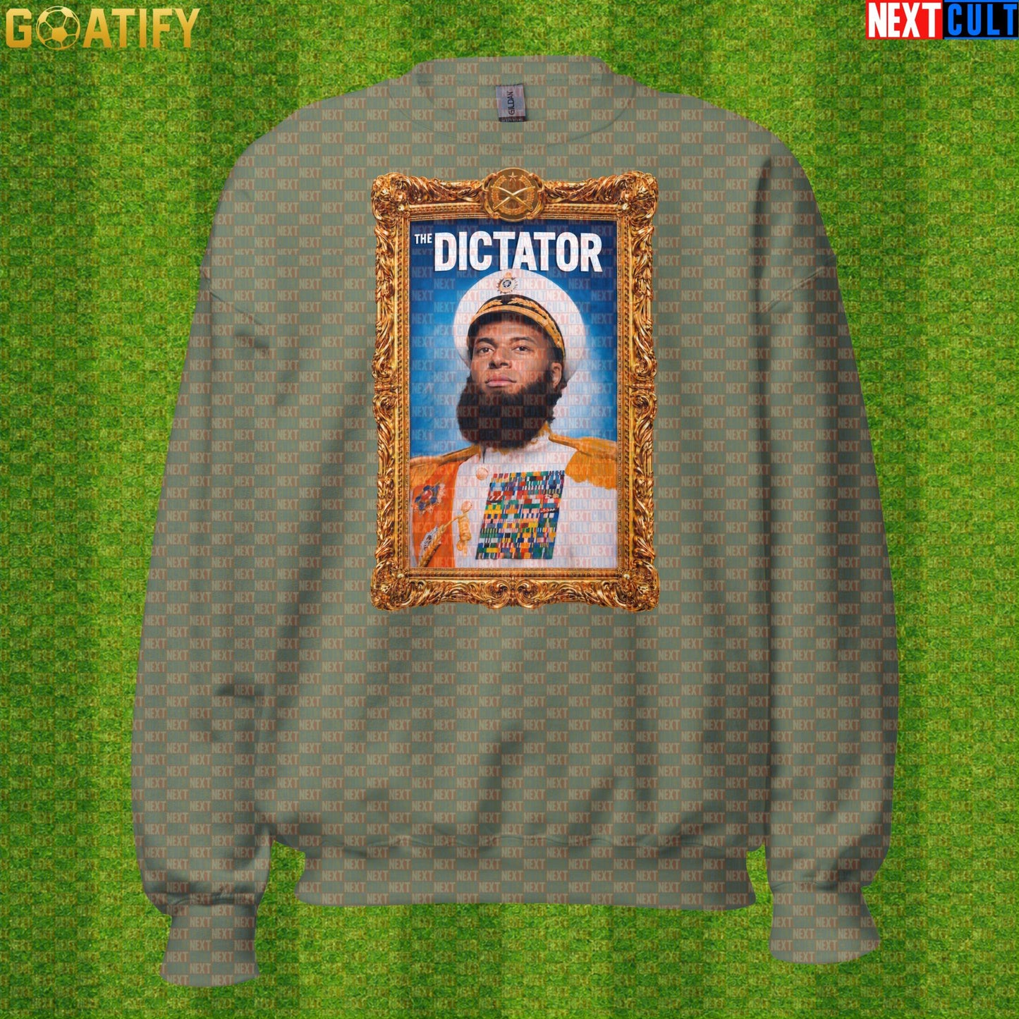 Kylian Mbappe Sweatshirt – Regal El Dictator Soccer Crewneck for France Football Fans Military Green Next Cult Brand