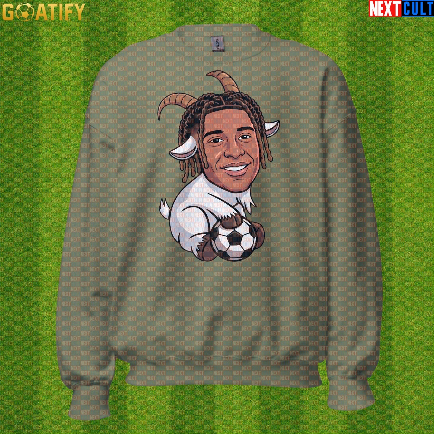 Michael Olise Sweatshirt – Cool GOAT Crewneck for Bayern Munich and France Supporters |  | ["Bayern Munich", "Football", "France", "Michael Olise", "Soccer"]