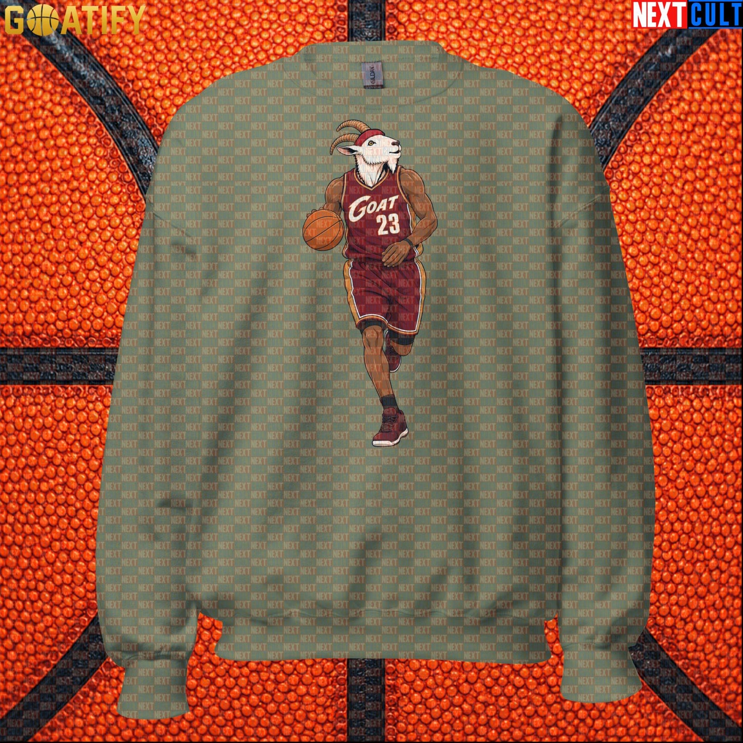 LeBron James Sweatshirt – Cleveland GOAT Crewneck Gift for Cavaliers Basketball Fans |  | ["Basketball", "Cleveland Cavaliers", "LeBron James", "NBA"]