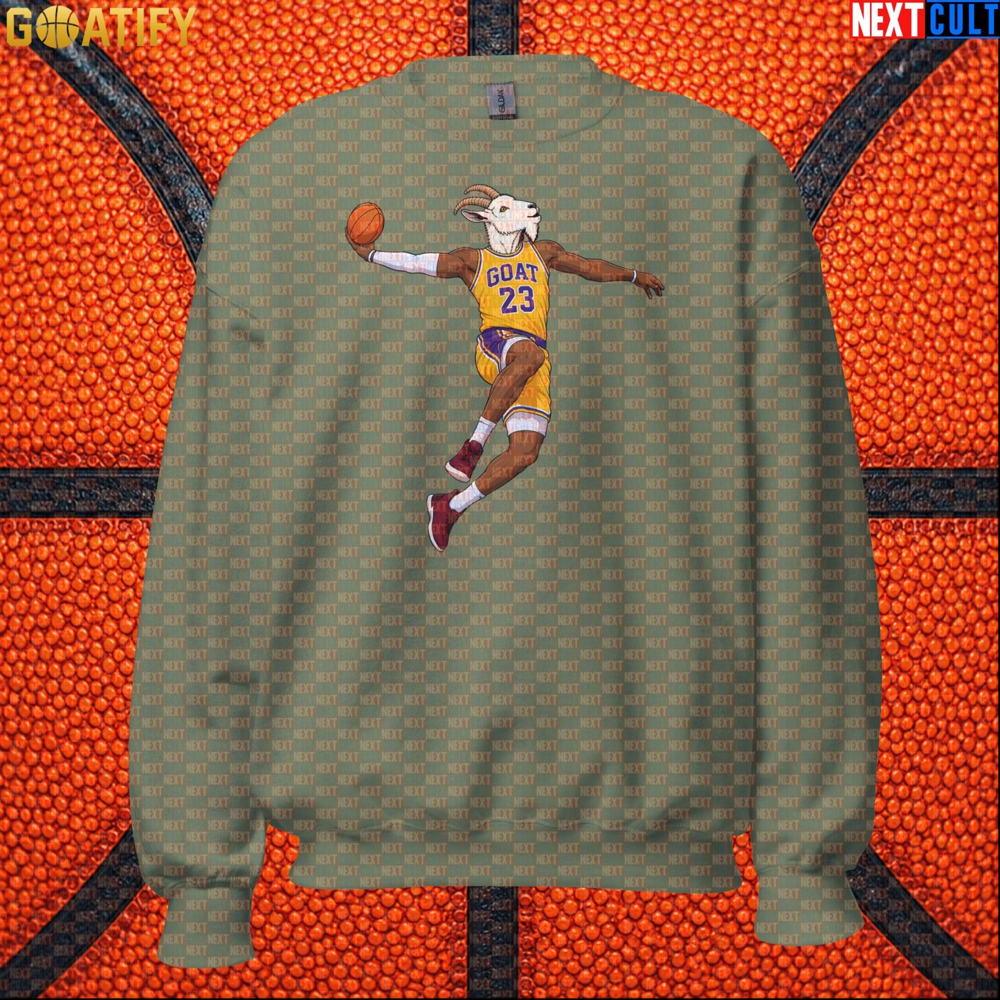 LeBron James Sweatshirt – Retro Lakers GOAT Dunk Crewneck Gift for NBA Basketball Fans |  | ["Basketball", "LeBron James", "Los Angeles Lakers", "NBA"]