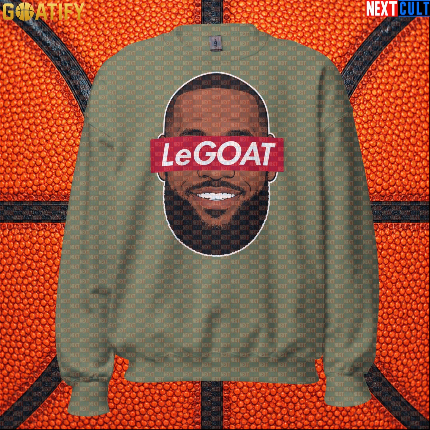 LeBron James Sweatshirt – Retro LeGOAT Crewneck Gift for NBA Fans and Basketball Collectors |  | ["Basketball", "Cleveland Cavaliers", "LeBron James", "Los Angeles Lakers", "Miami Heat", "NBA"]