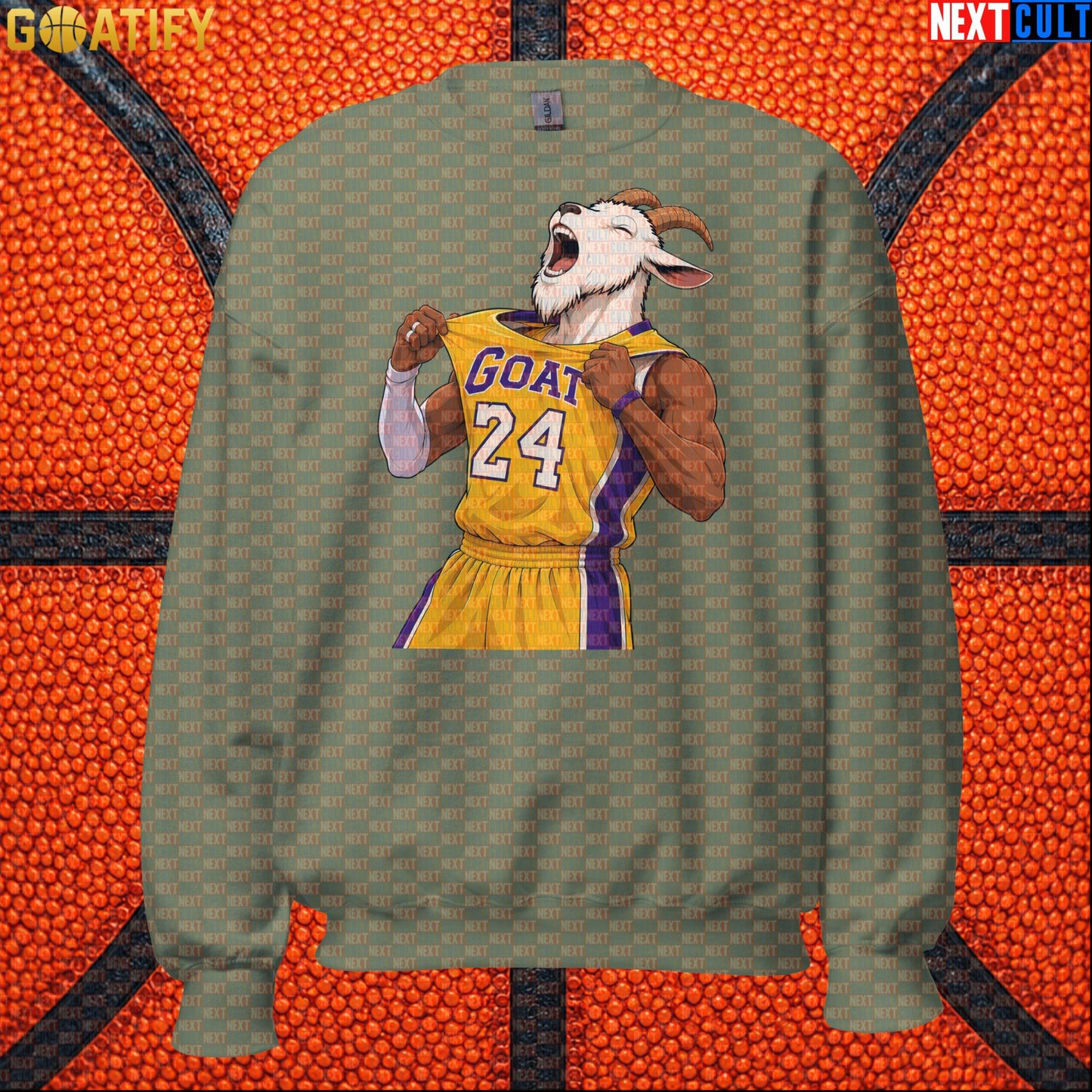 Kobe Bryant Sweatshirt – Black Mamba No. 24 GOAT Crewneck for Lakers Basketball Fans |  | ["Basketball", "Kobe Bryant", "Los Angeles Lakers", "NBA"]
