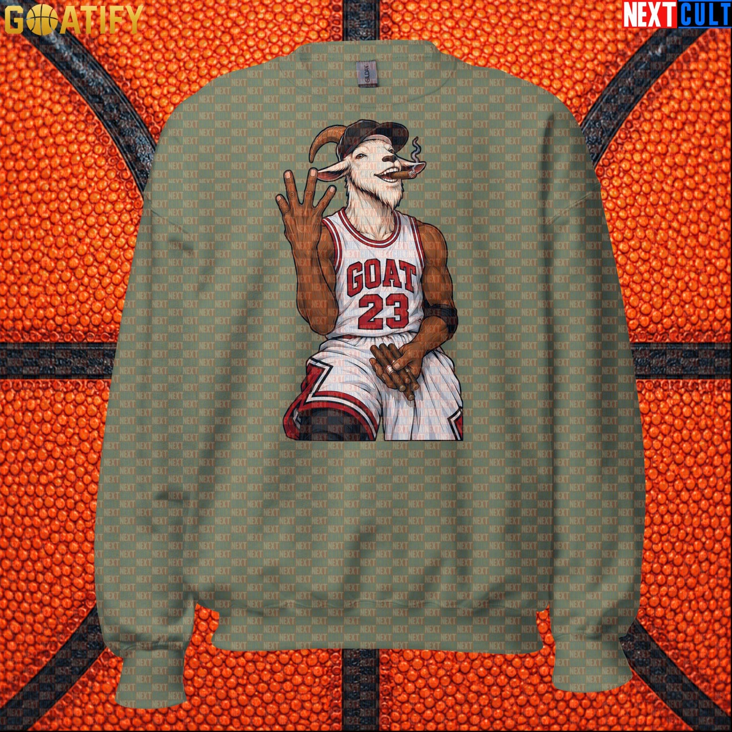 Michael Jordan Sweatshirt – GOAT Cigar Celebration Crewneck for Chicago Bulls Fans |  | ["Basketball", "Chicago Bulls", "Michael Jordan", "NBA"]