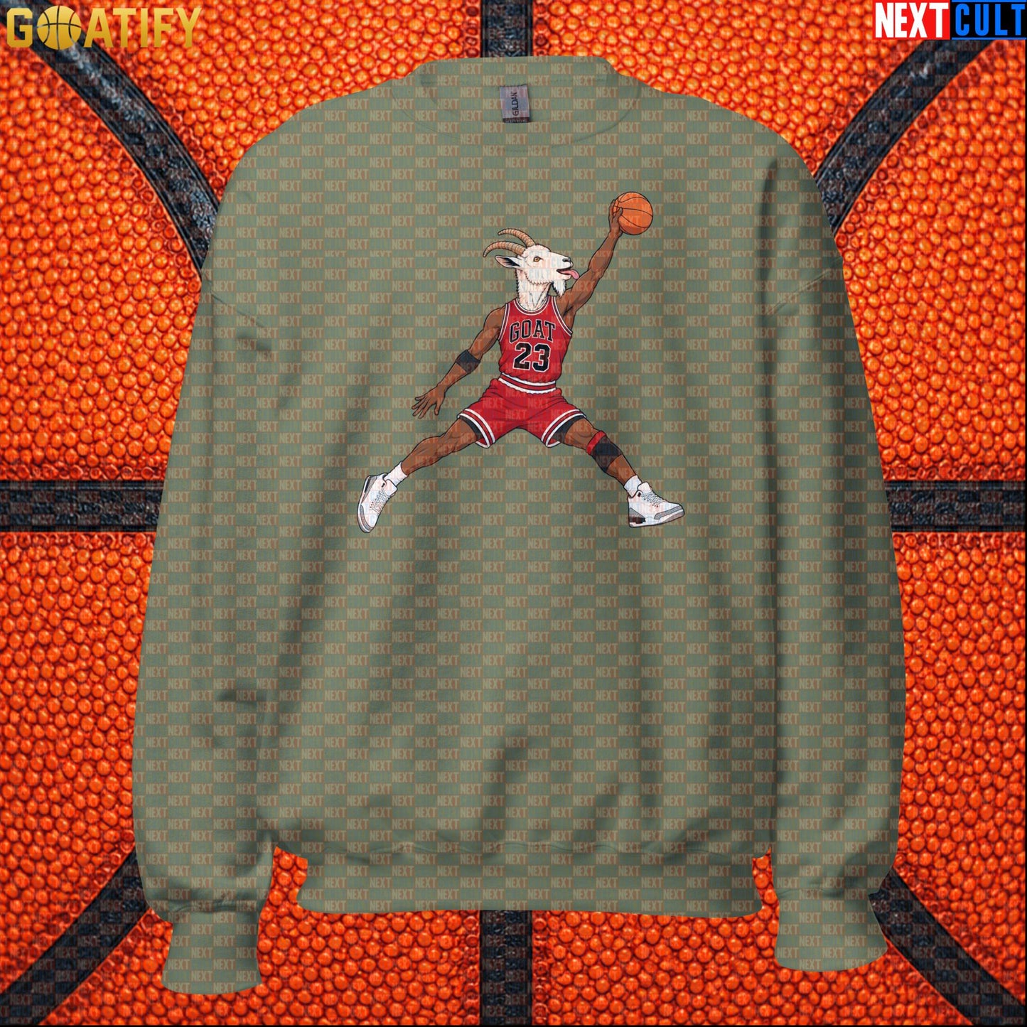 Michael Jordan Sweatshirt – Free Throw Line Dunk GOAT Crewneck for Chicago Bulls Fans |  | ["Basketball", "Chicago Bulls", "Michael Jordan", "NBA"]