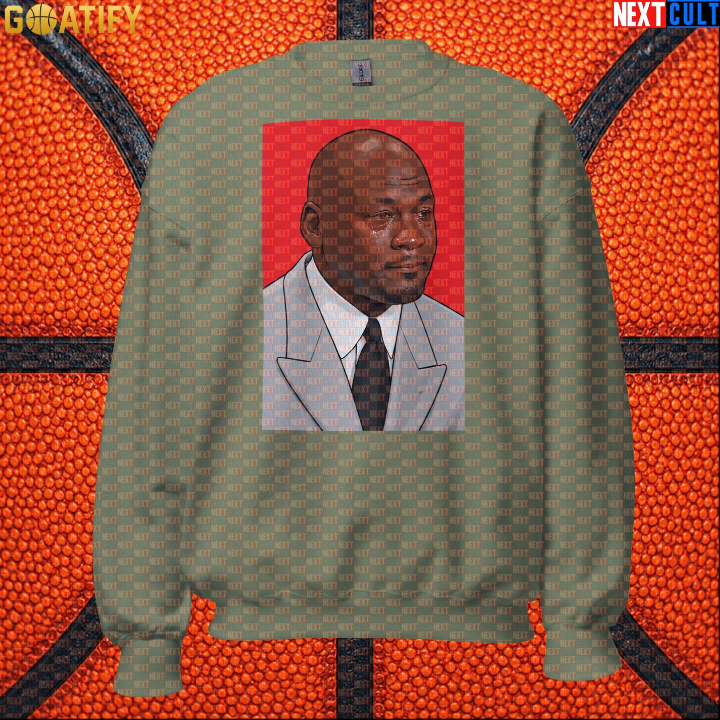 Michael Jordan Sweatshirt Crying Jordan Meme Crewneck Gift for Chicago Bulls NBA Fans |  | ["Basketball", "Chicago Bulls", "Michael Jordan", "NBA"]