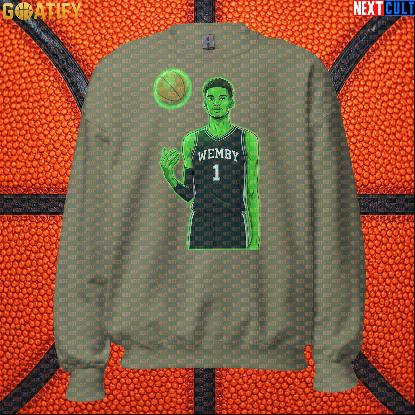 Basketball Sweatshirt Alien Wemby Sci-Fi Graphic for Spurs Fans, Winter Games and Gifts |  | ["Basketball", "France", "NBA", "San Antonio Spurs", "Victor Wembanyama", "Wemby"]