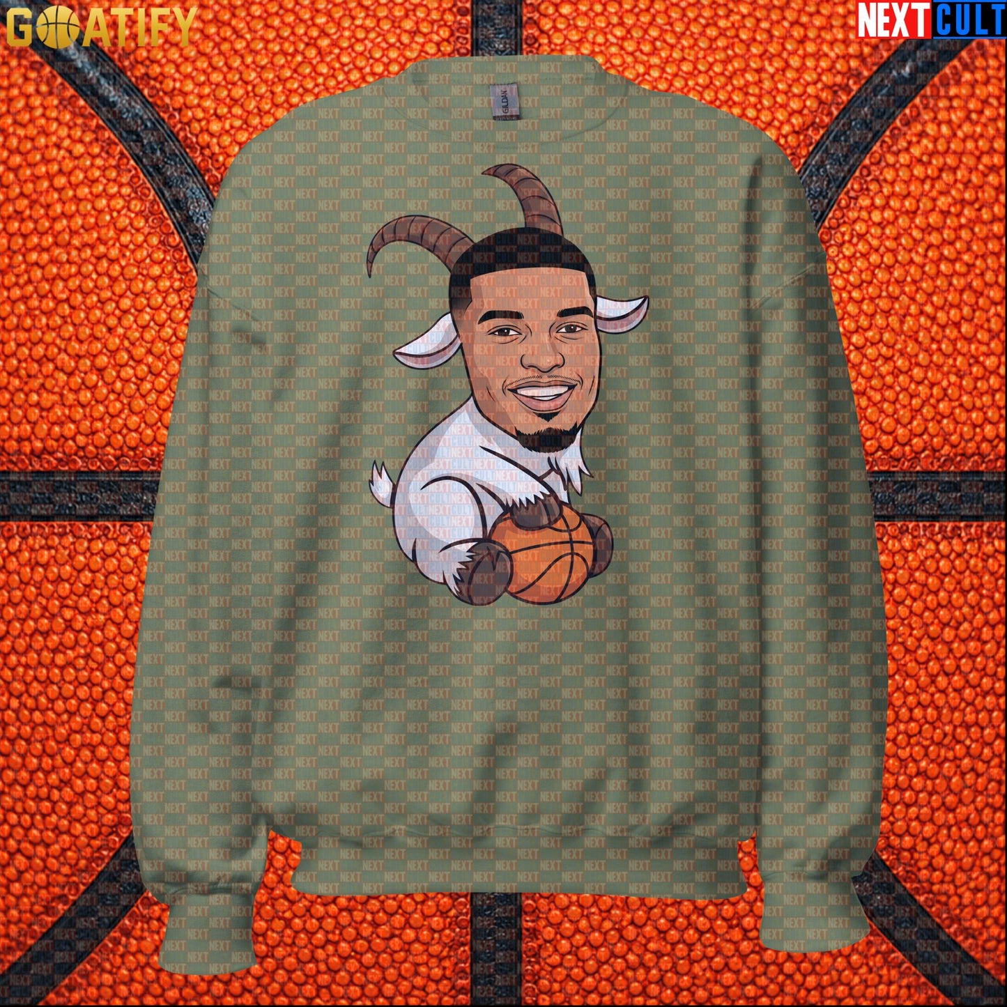 Basketball Sweatshirt Victor Wembanyama GOAT Cartoon for Spurs Fans, NBA Game Day Crewneck |  | ["Basketball", "France", "NBA", "San Antonio Spurs", "Victor Wembanyama", "Wemby"]