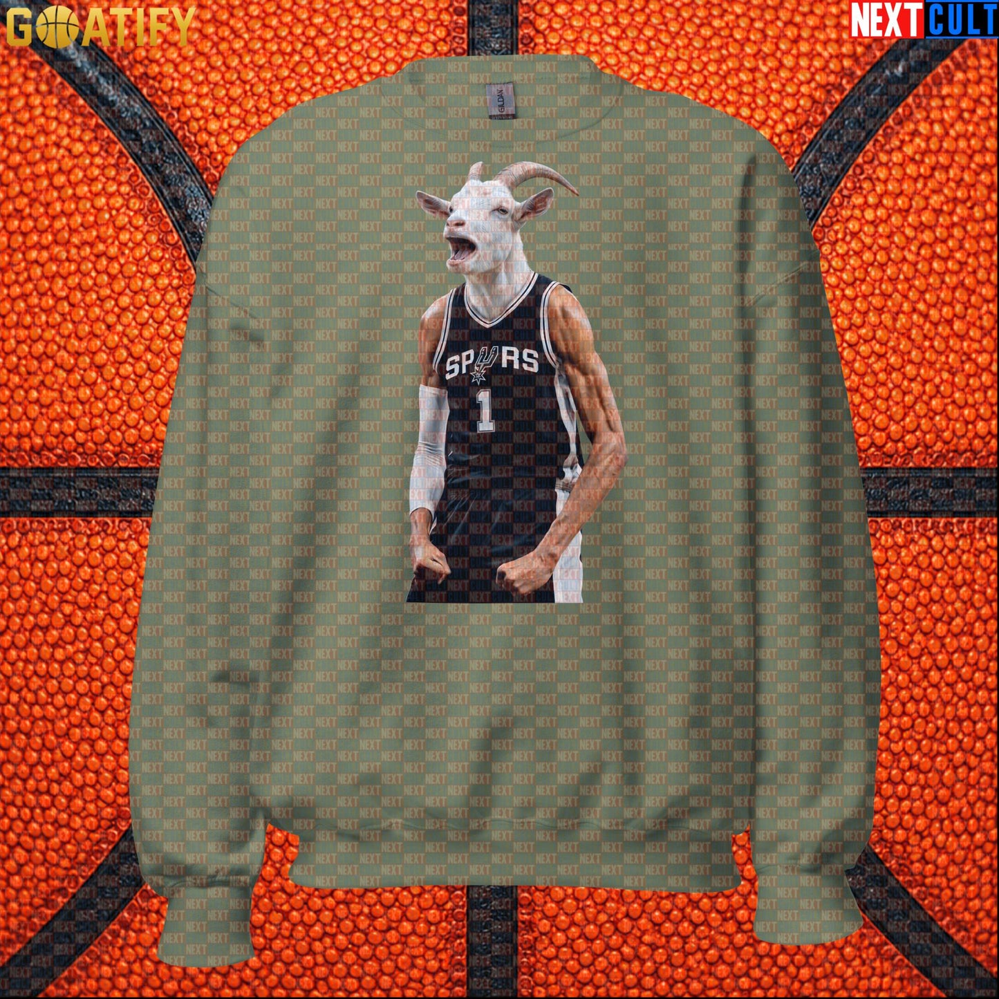 Sweatshirt Victor Wembanyama GOAT Basketball Crewneck for Spurs Fans Funny NBA Sports Gift | Sweatshirts | ["Basketball", "France", "NBA", "NCB", "San Antonio Spurs", "Victor Wembanyama", "Wemby"]