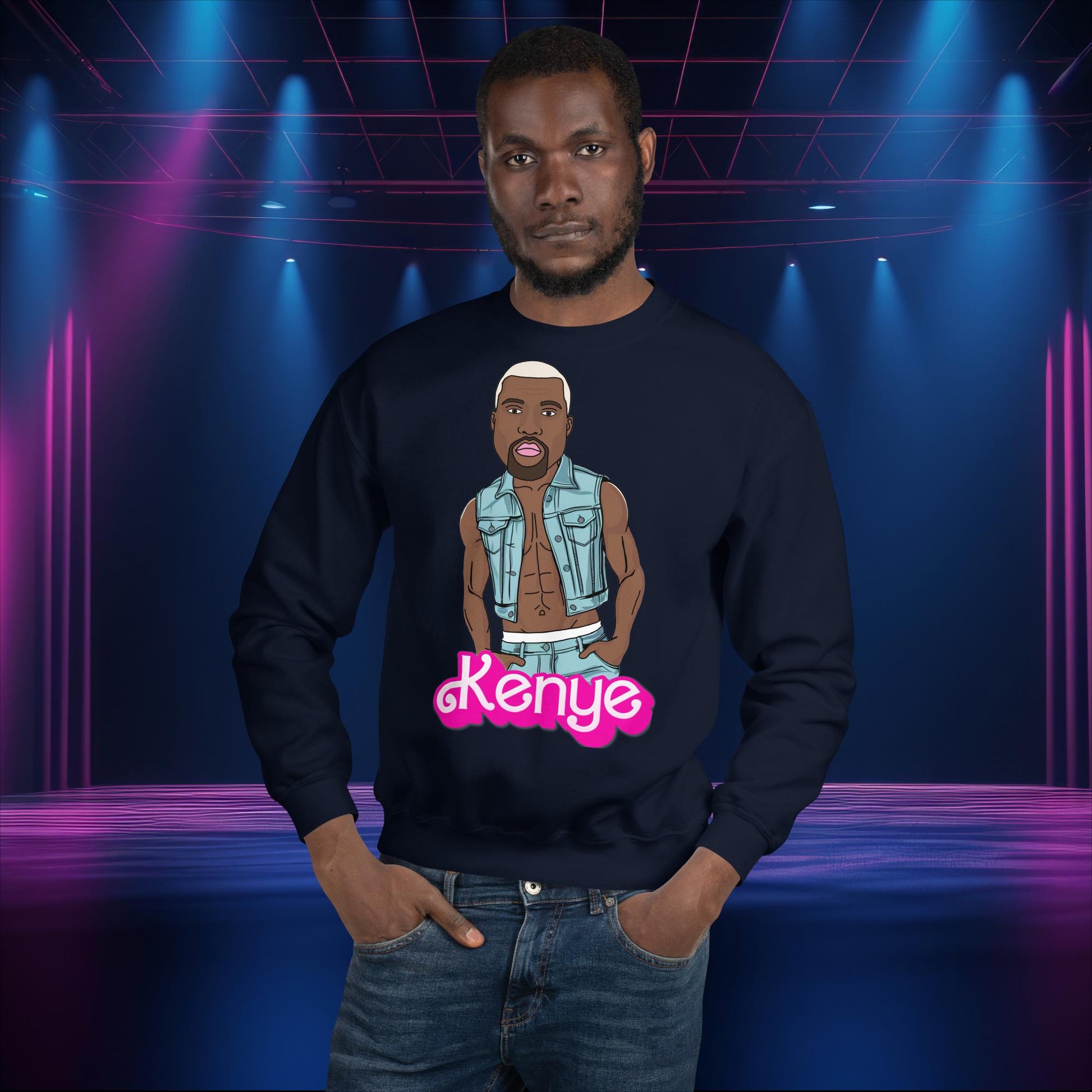 Kanye West Sweatshirt Kanye Jumper Kanye Sweater Barbie Jumper Barbie Sweater Ken Sweater Ken Jumper Hip Hop Sweater Barbie Gift Rap Music Next Cult Brand Barbie, Kanye West, Ken, Movies, Music, Ryan Gosling