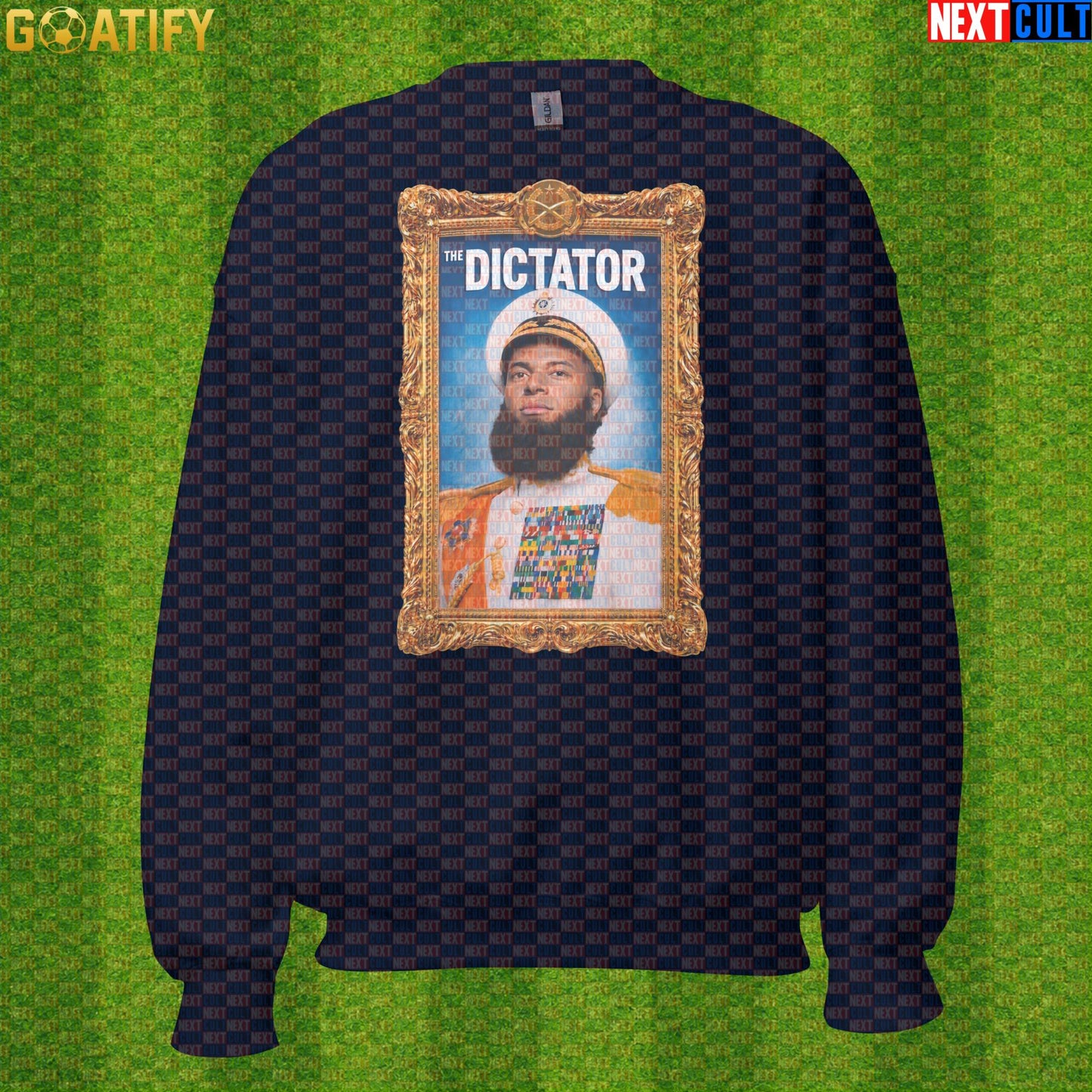 Kylian Mbappe Sweatshirt – Regal El Dictator Soccer Crewneck for France Football Fans Navy Next Cult Brand