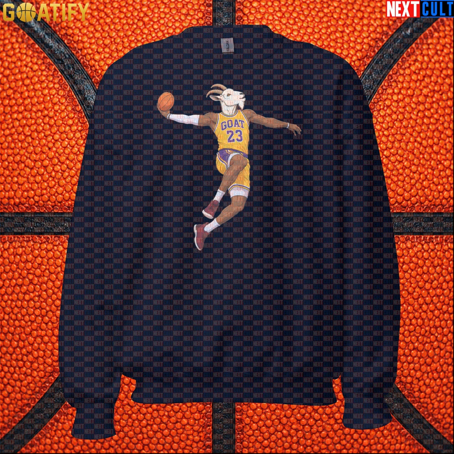 LeBron James Sweatshirt – Retro Lakers GOAT Dunk Crewneck Gift for NBA Basketball Fans |  | ["Basketball", "LeBron James", "Los Angeles Lakers", "NBA"]