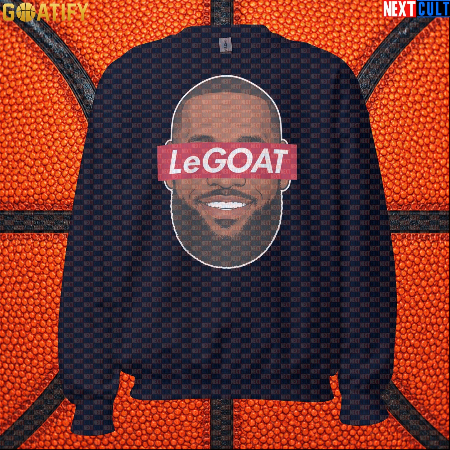 LeBron James Sweatshirt – Retro LeGOAT Crewneck Gift for NBA Fans and Basketball Collectors |  | ["Basketball", "Cleveland Cavaliers", "LeBron James", "Los Angeles Lakers", "Miami Heat", "NBA"]