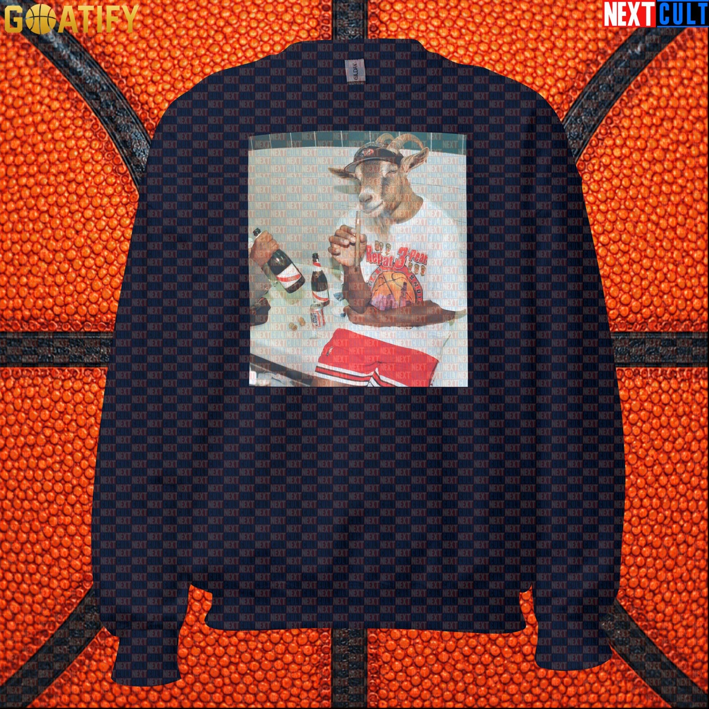 Michael Jordan Sweatshirt – Repeat 3-Peat Champion Crewneck for Chicago Bulls NBA Fans |  | ["Basketball", "Chicago Bulls", "Michael Jordan", "NBA"]