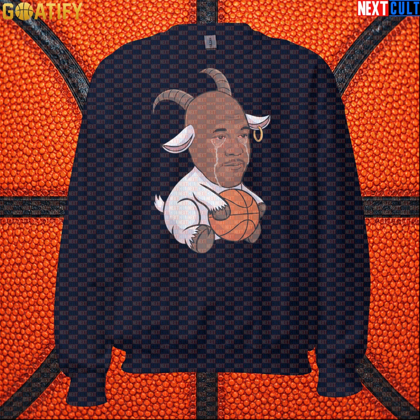 Michael Jordan Sweatshirt - Crying Jordan GOAT Meme Crewneck Gift for Chicago Bulls NBA Fans |  | ["Basketball", "Chicago Bulls", "Michael Jordan", "NBA"]