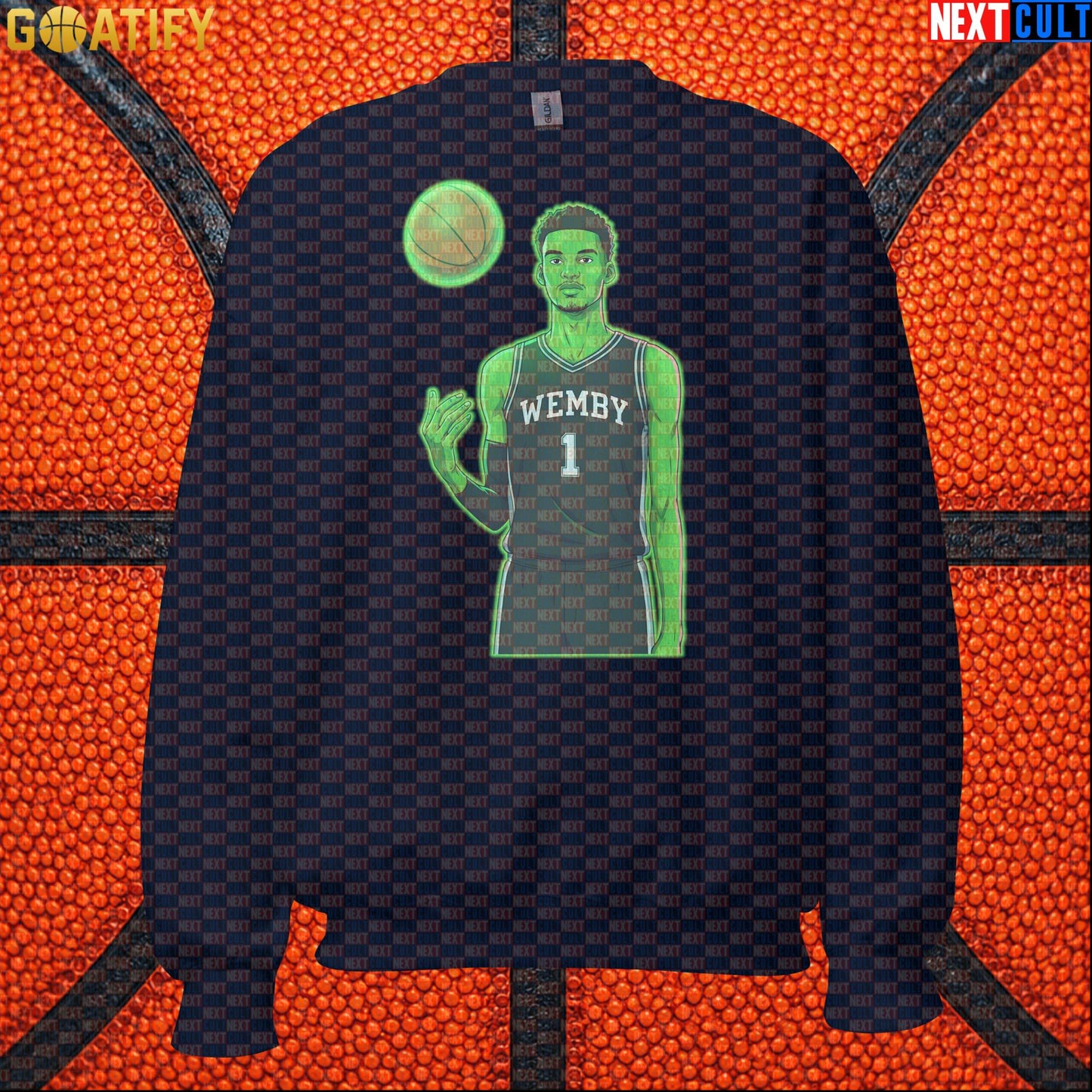 Basketball Sweatshirt Alien Wemby Sci-Fi Graphic for Spurs Fans, Winter Games and Gifts |  | ["Basketball", "France", "NBA", "San Antonio Spurs", "Victor Wembanyama", "Wemby"]