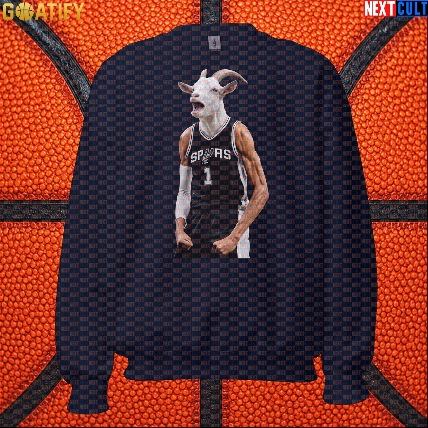 Sweatshirt Victor Wembanyama GOAT Basketball Crewneck for Spurs Fans Funny NBA Sports Gift | Sweatshirts | ["Basketball", "France", "NBA", "NCB", "San Antonio Spurs", "Victor Wembanyama", "Wemby"]