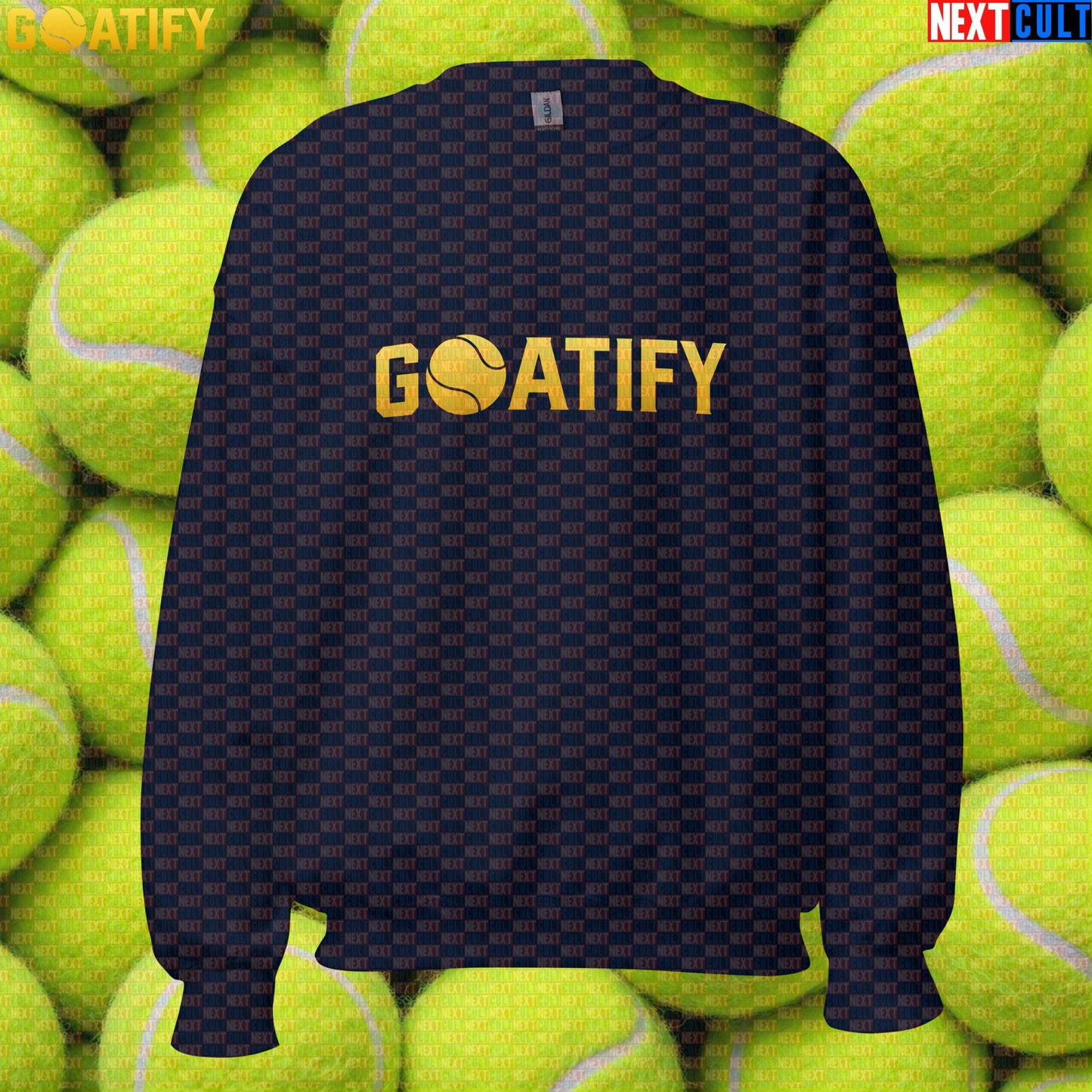 Tennis GOAT Sweatshirt Golden Ball Crewneck for Tennis & Padel Fans & Players | GOATIFY | Sweatshirts | ["NCB", "Padel", "Tennis"]