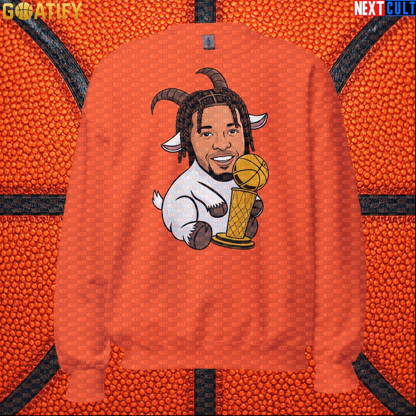 Jalen Brunson Sweatshirt – Finals MVP GOAT Crewneck Gift for New York Knicks Fans Orange Next Cult Brand