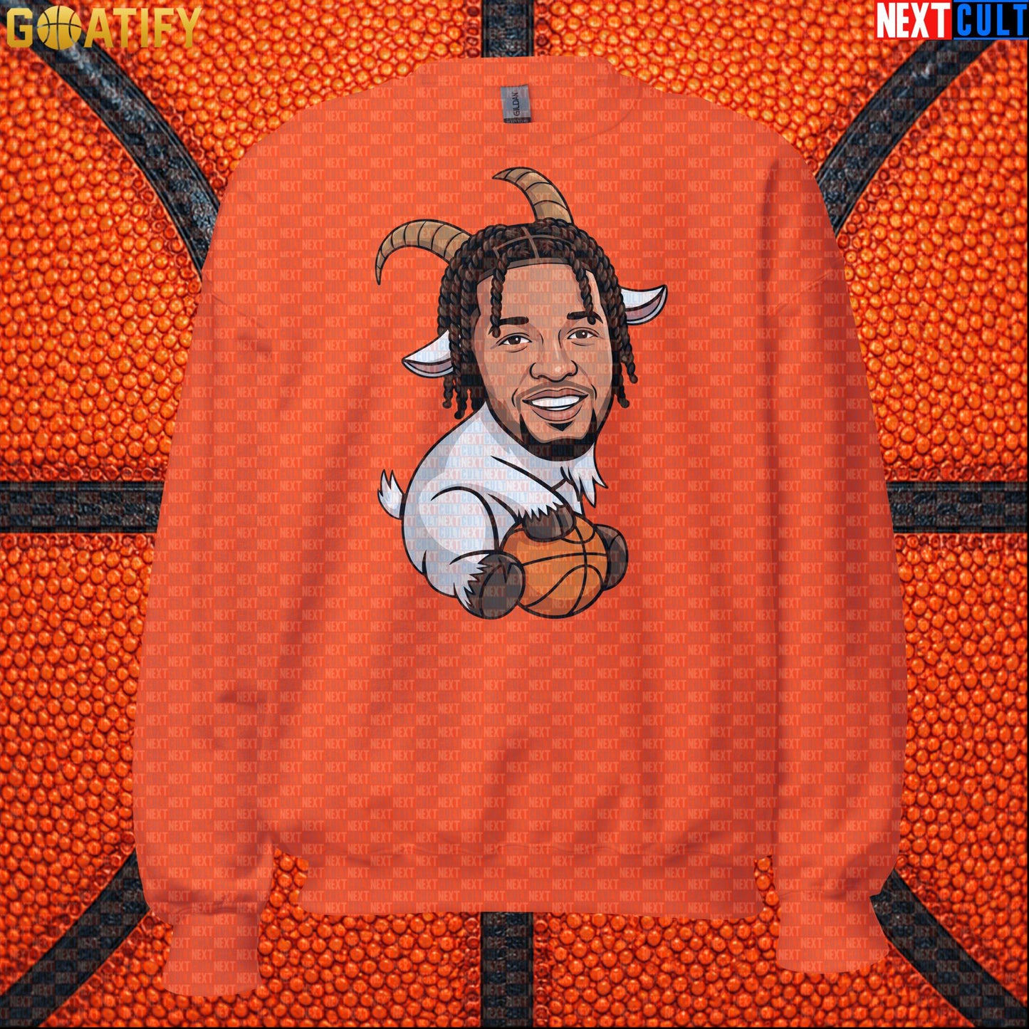 Jalen Brunson Sweatshirt – Finals MVP GOAT Crewneck Gift for New York Basketball Fans Orange Next Cult Brand