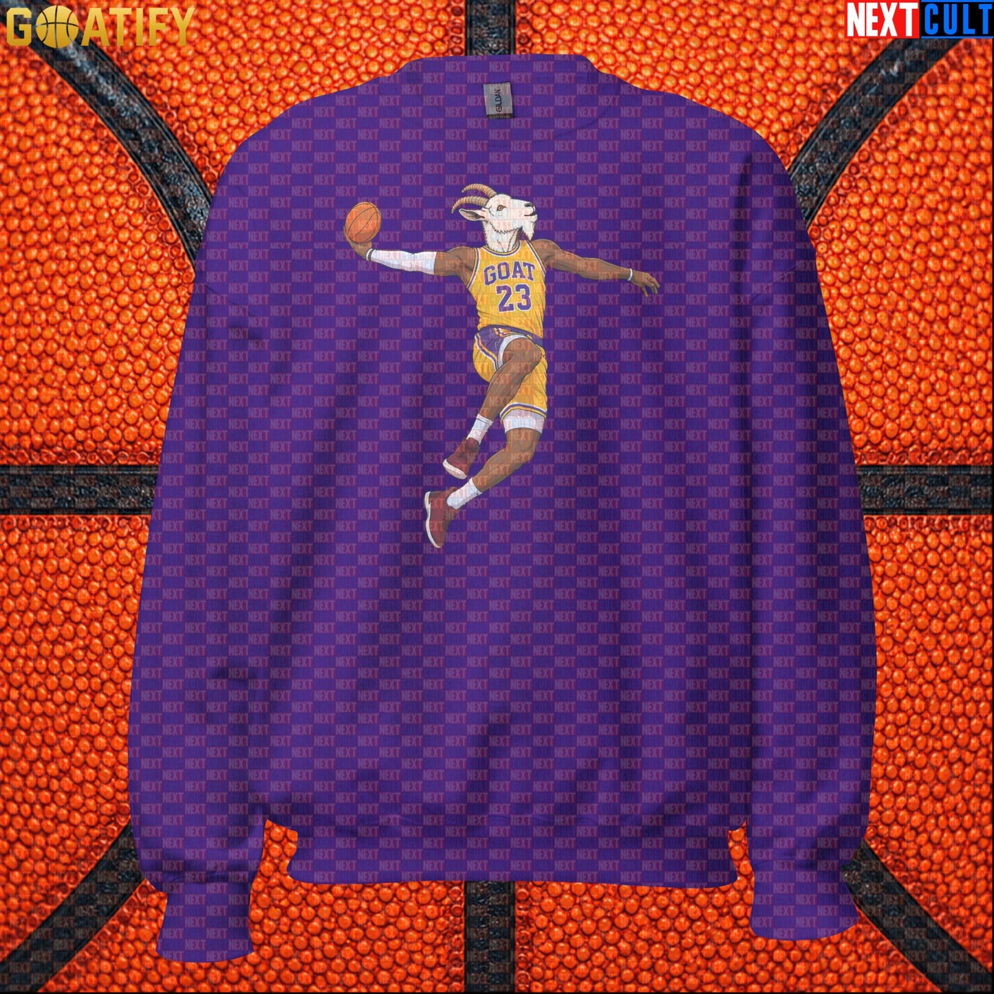 LeBron James Sweatshirt – Retro Lakers GOAT Dunk Crewneck Gift for NBA Basketball Fans |  | ["Basketball", "LeBron James", "Los Angeles Lakers", "NBA"]