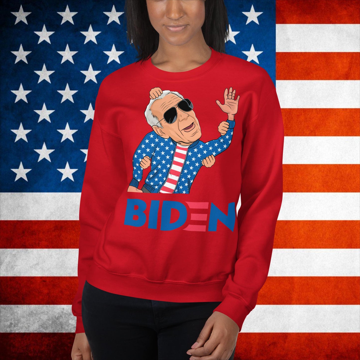 Joe Biden Sweatshirt Biden Sweater Biden Meme Jumper Democrat Sweatshirt Republican Sweatshirt Trump Jumper Trump Gift Biden Gift Biden 2024Unisex Sweatshirt Next Cult Brand