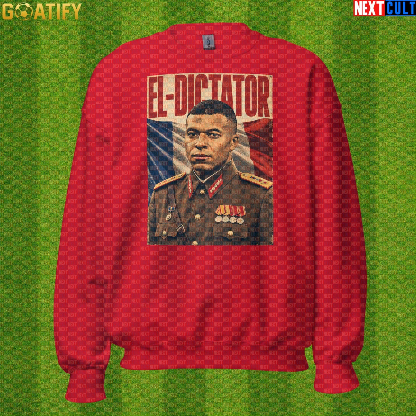 Kylian Mbappe Sweatshirt – El Dictator Retro Soccer Meme Crewneck for World Cup Fans |  | ["Football", "France", "Kylian Mbappe", "PSG", "Real Madrid", "Soccer"]