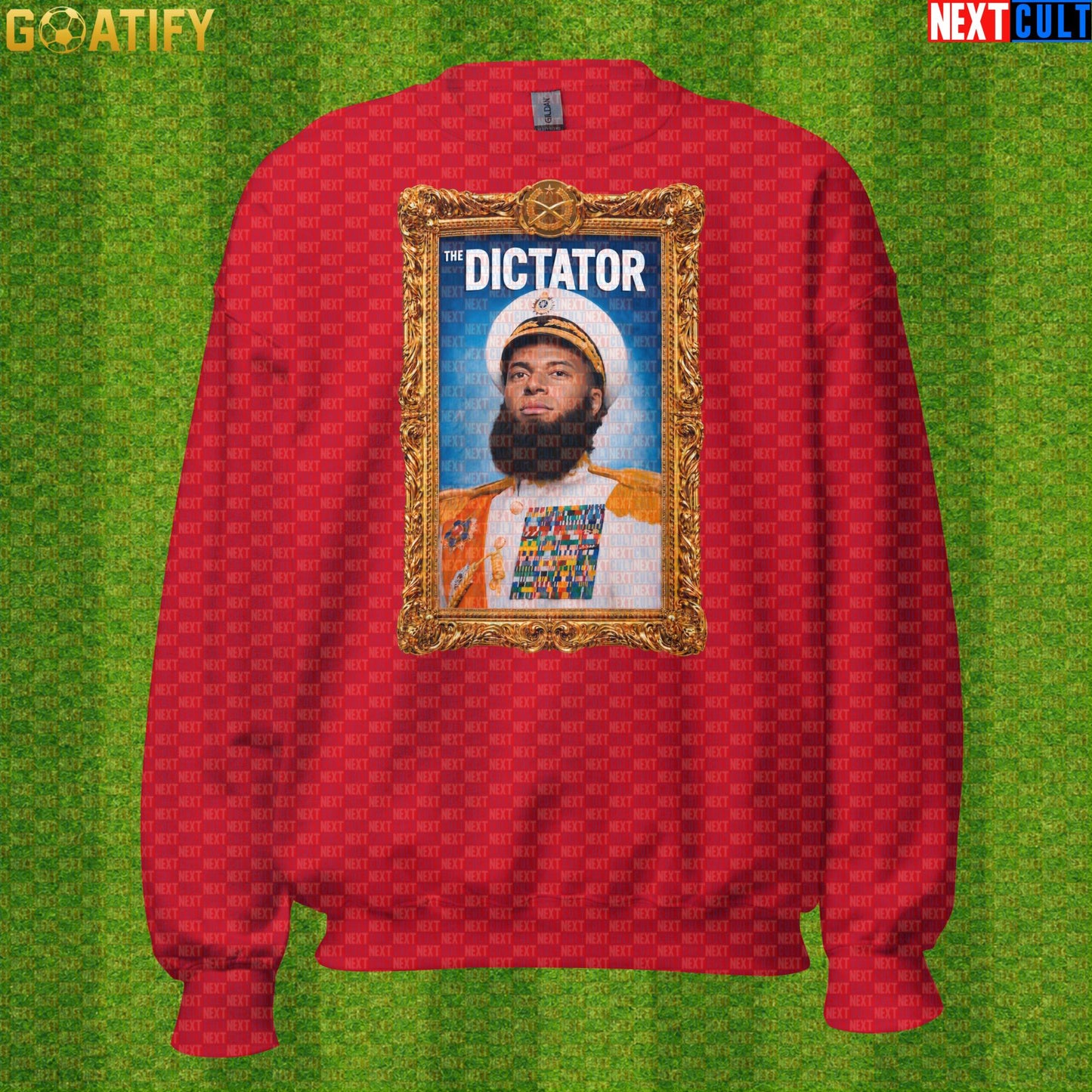 Kylian Mbappe Sweatshirt – Regal El Dictator Soccer Crewneck for France Football Fans Red Next Cult Brand