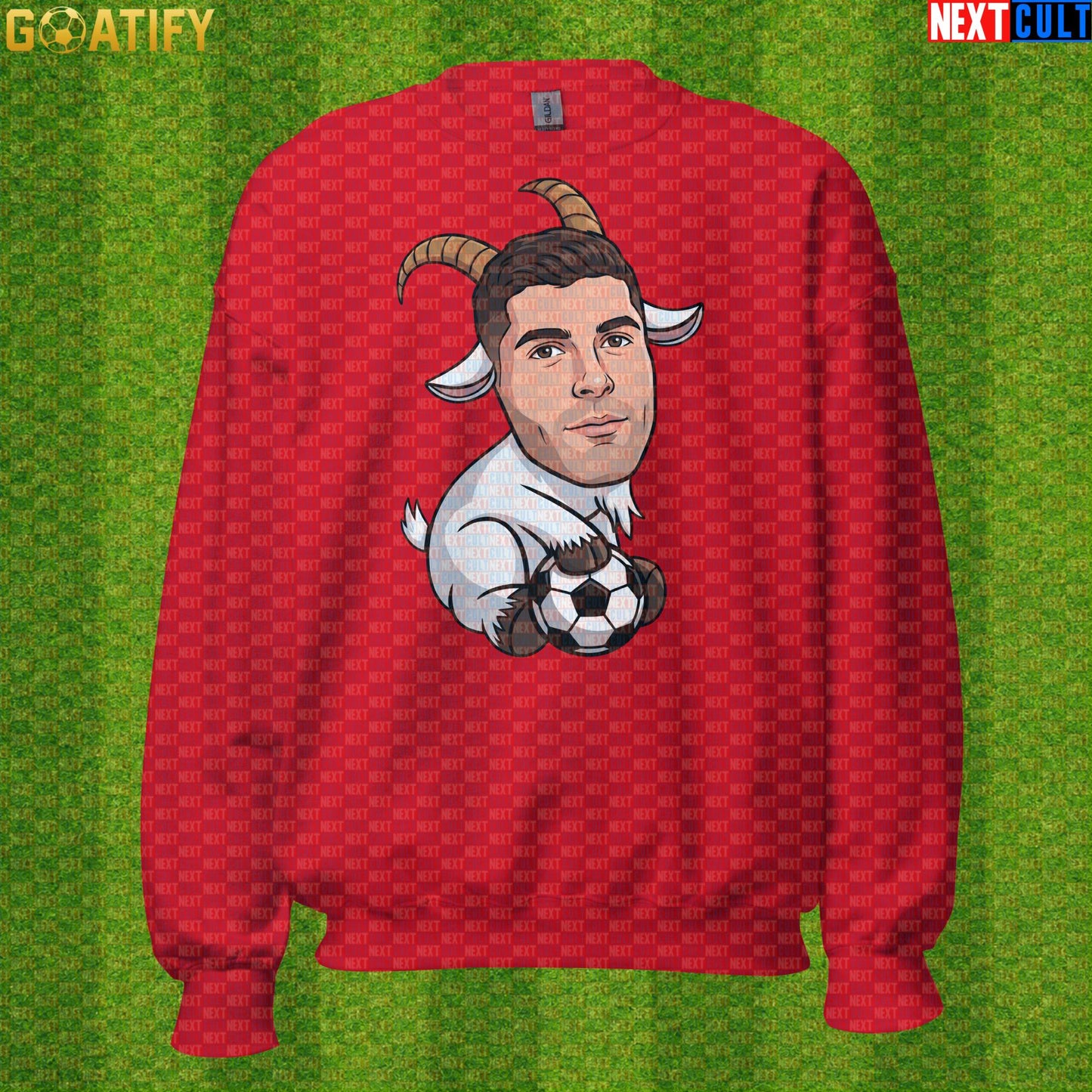 Christian Pulisic Sweatshirt – USMNT GOAT Crewneck for AC Milan, Chelsea and World Cup Fans |  | ["AC Milan", "Borussia Dortmund", "Chelsea", "Christian Pulisic", "Football", "Soccer", "USA", "USMNT"]
