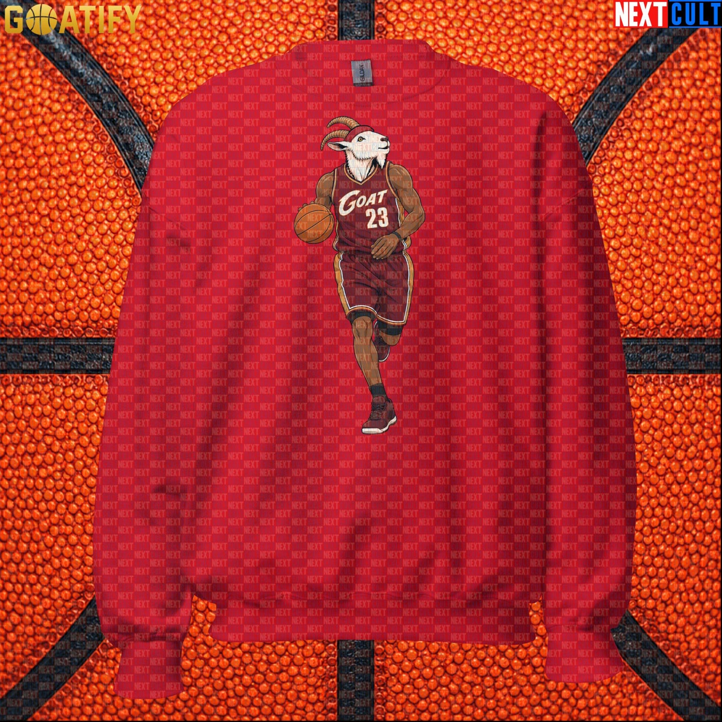 LeBron James Sweatshirt – Cleveland GOAT Crewneck Gift for Cavaliers Basketball Fans |  | ["Basketball", "Cleveland Cavaliers", "LeBron James", "NBA"]