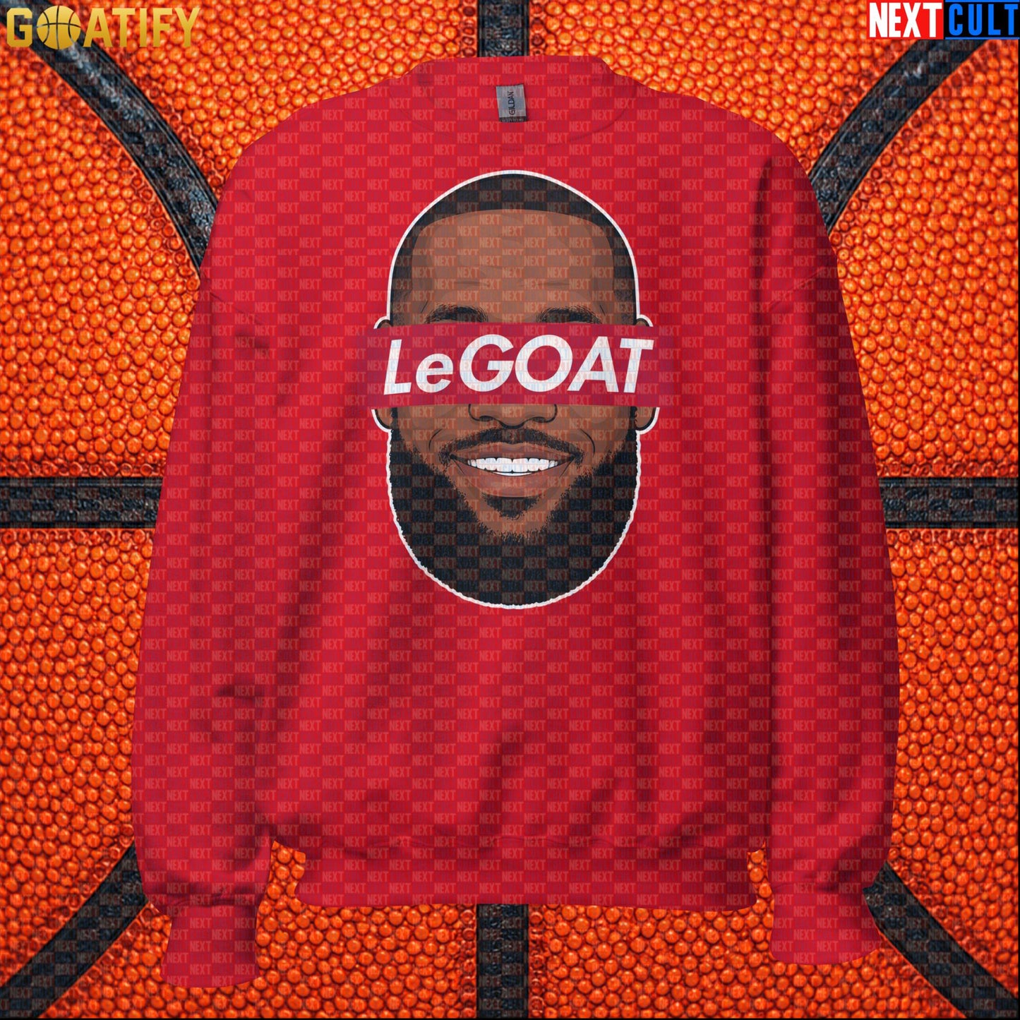 LeBron James Sweatshirt – Retro LeGOAT Crewneck Gift for NBA Fans and Basketball Collectors |  | ["Basketball", "Cleveland Cavaliers", "LeBron James", "Los Angeles Lakers", "Miami Heat", "NBA"]