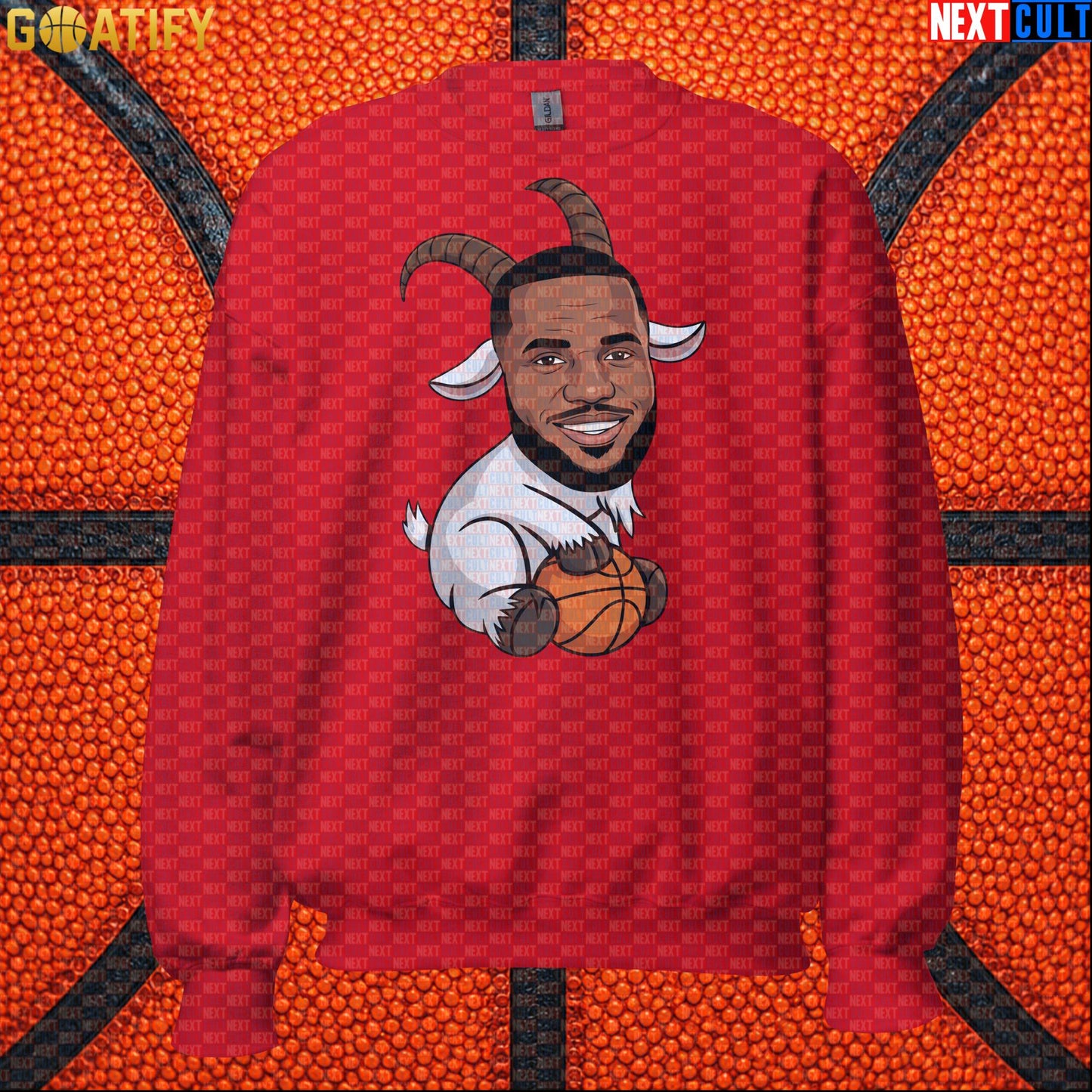 LeBron James Sweatshirt – LeGOAT Basketball Crewneck Gift for NBA Fans and Collectors |  | ["Basketball", "Cleveland Cavaliers", "LeBron James", "Los Angeles Lakers", "Miami Heat", "NBA"]