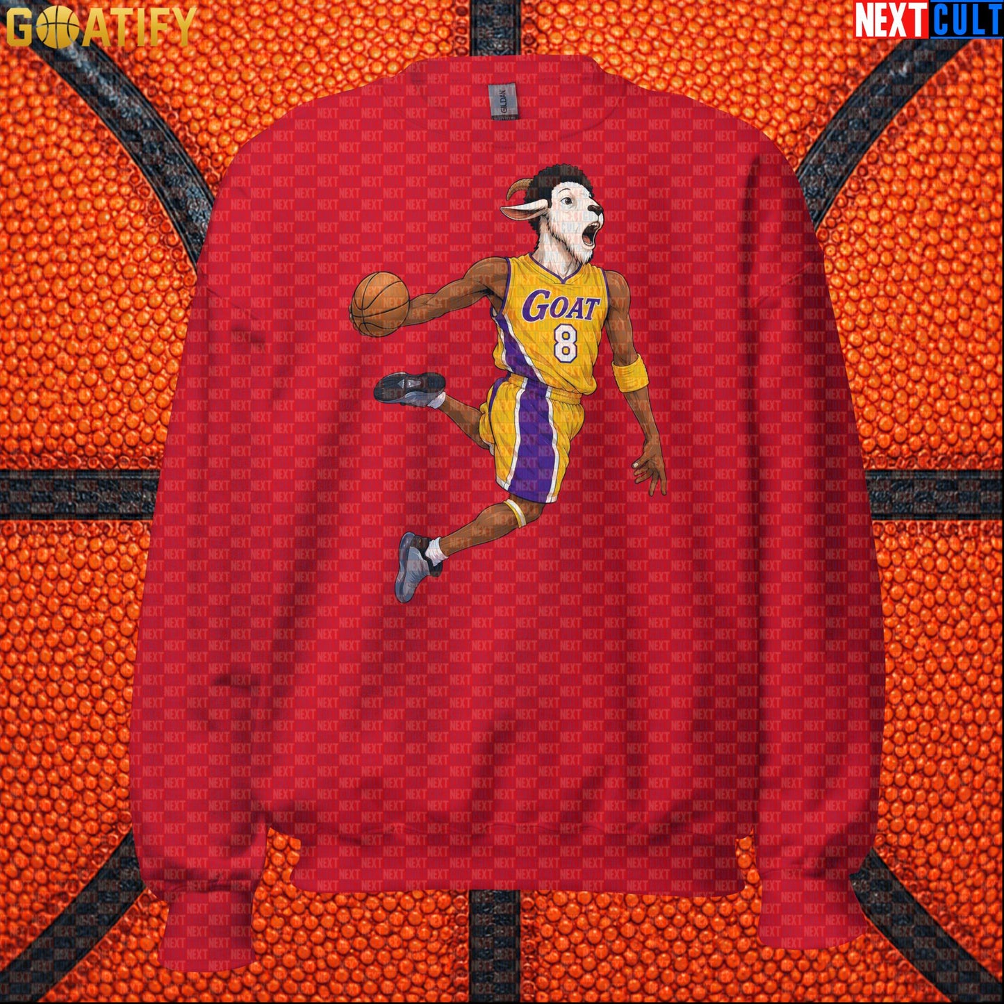 Kobe Bryant Sweatshirt – Young Kobe No. 8 GOAT Crewneck Gift for Lakers Basketball Fans |  | ["Basketball", "Kobe Bryant", "Los Angeles Lakers", "NBA"]