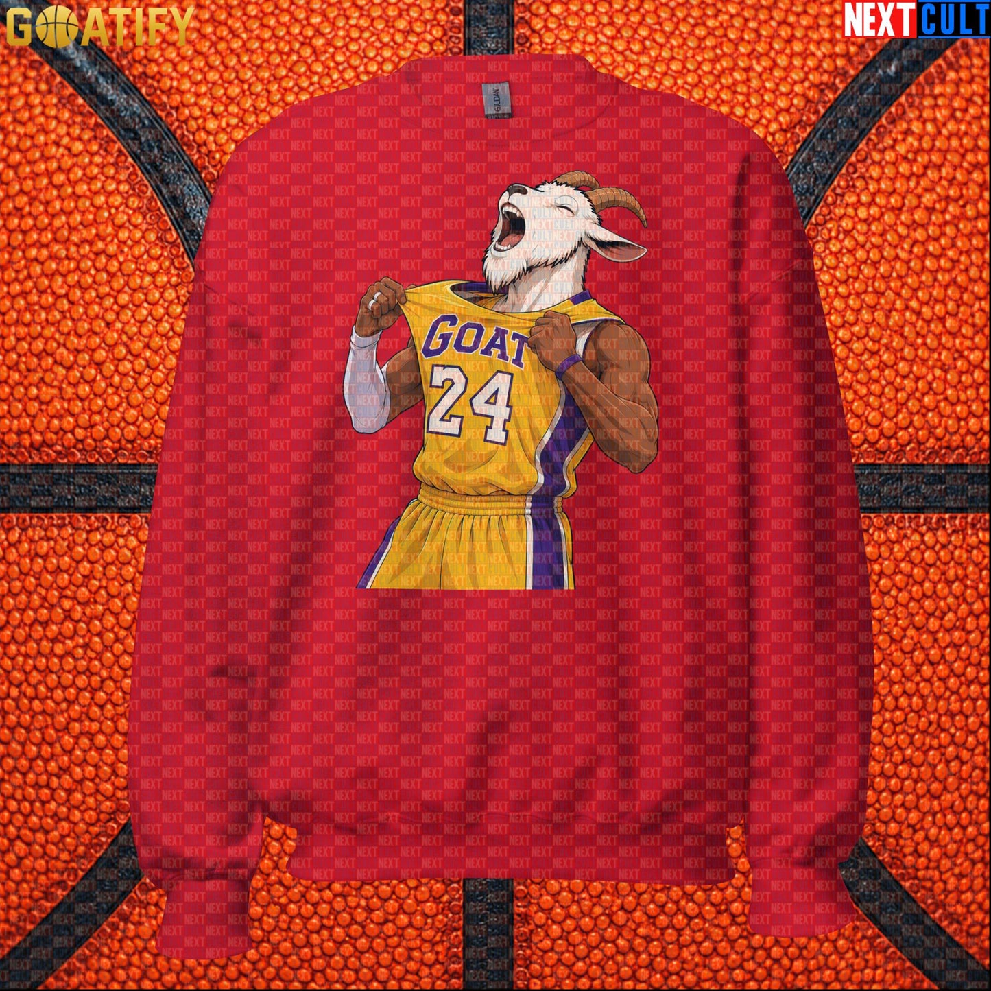 Kobe Bryant Sweatshirt – Black Mamba No. 24 GOAT Crewneck for Lakers Basketball Fans |  | ["Basketball", "Kobe Bryant", "Los Angeles Lakers", "NBA"]