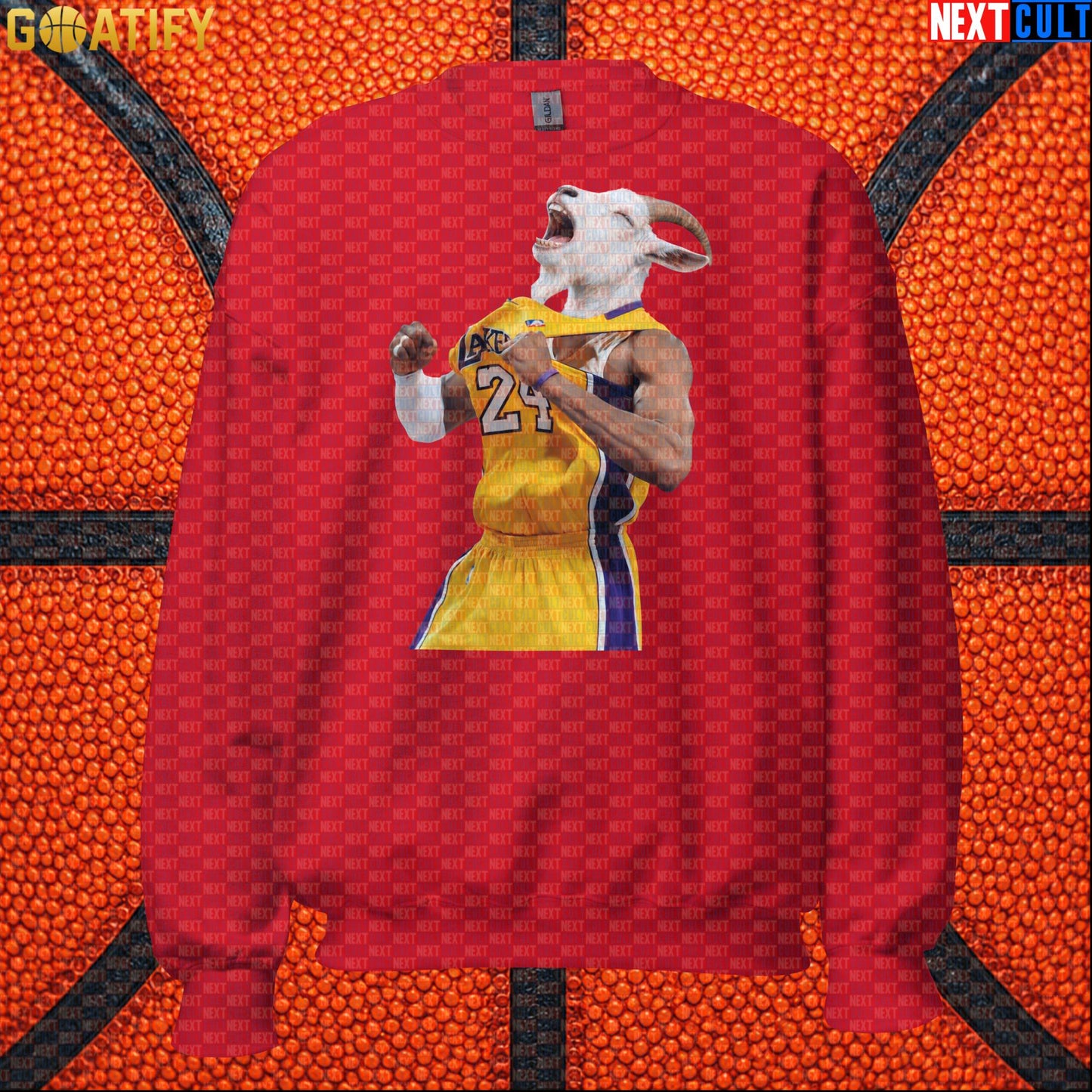 Kobe Bryant Sweatshirt – GOAT Celebration Crewneck for Los Angeles Lakers Basketball Fans |  | ["Basketball", "Kobe Bryant", "Los Angeles Lakers", "NBA"]