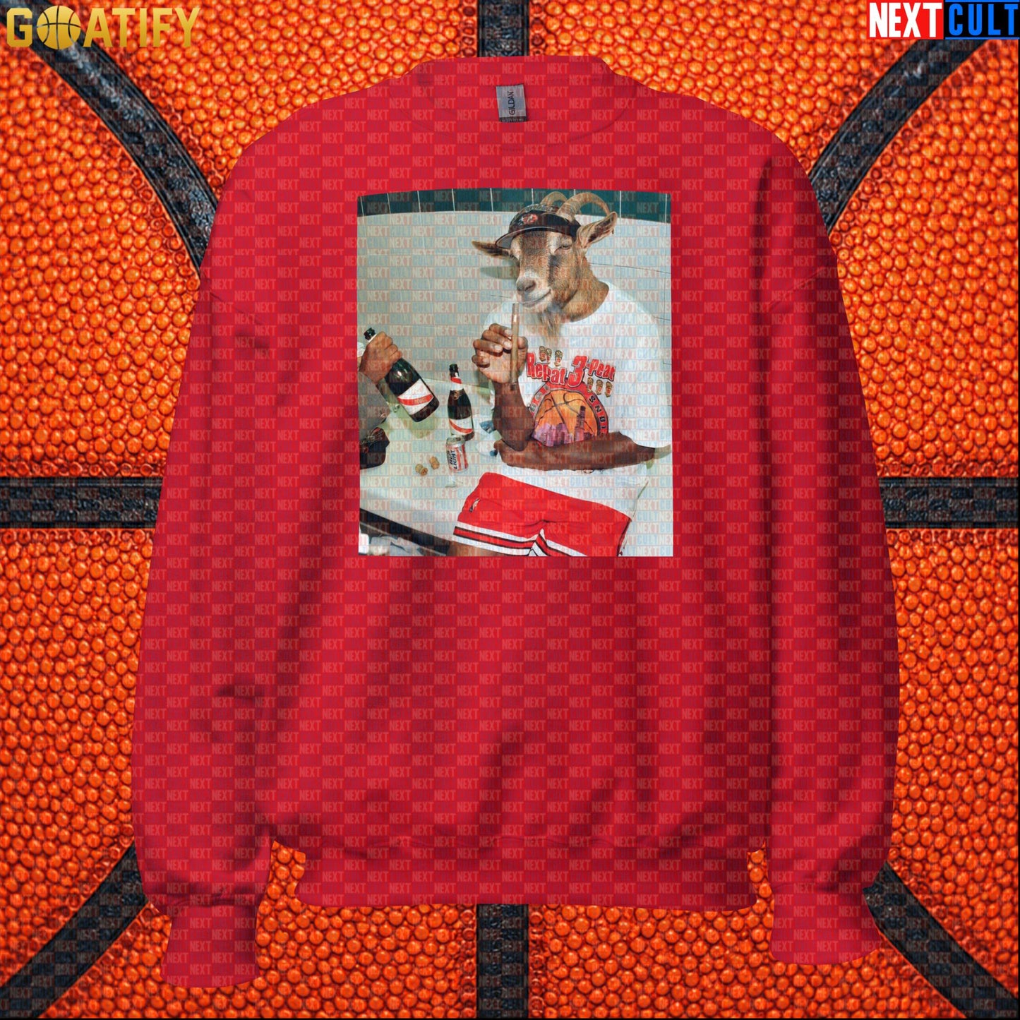 Michael Jordan Sweatshirt – Repeat 3-Peat Champion Crewneck for Chicago Bulls NBA Fans |  | ["Basketball", "Chicago Bulls", "Michael Jordan", "NBA"]