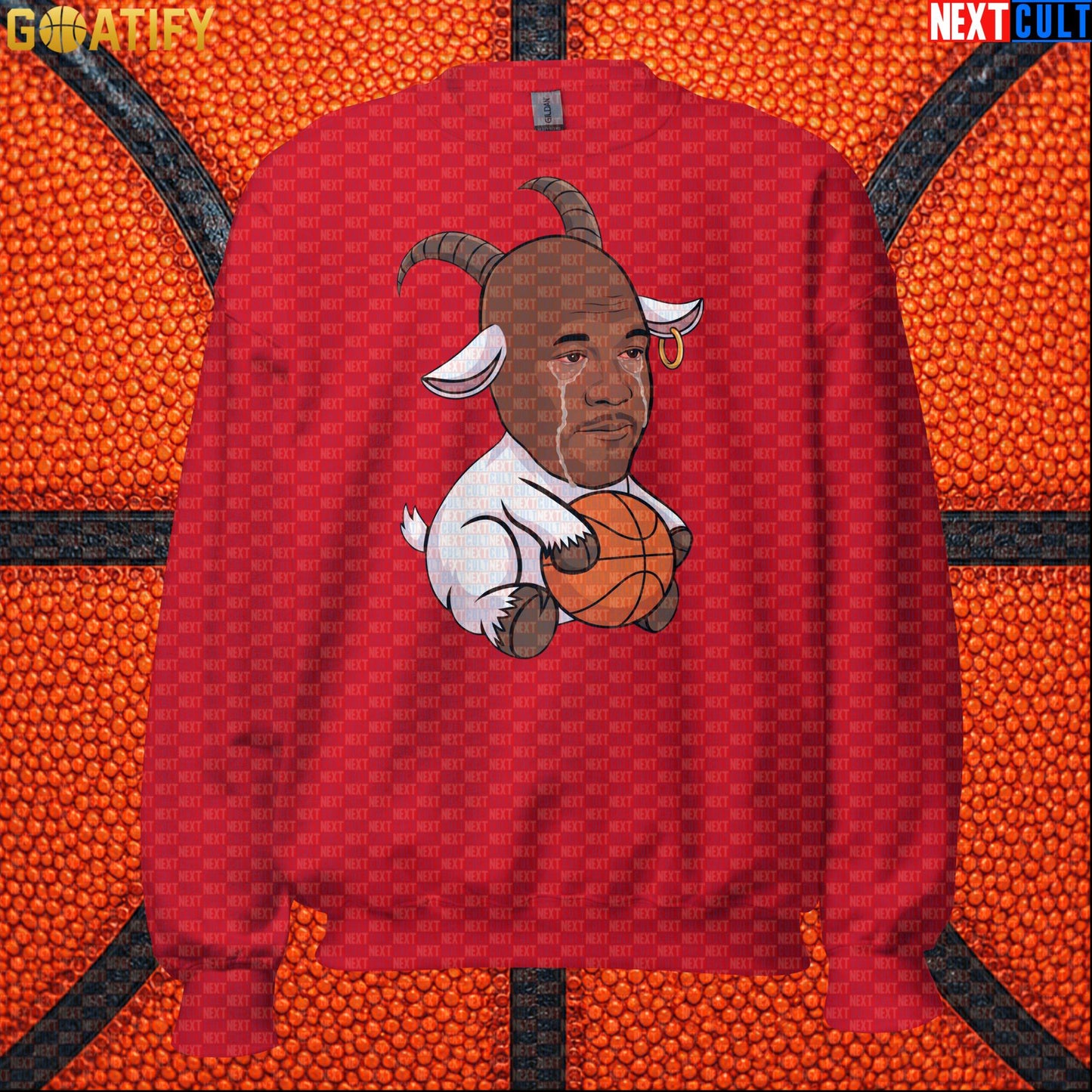 Michael Jordan Sweatshirt - Crying Jordan GOAT Meme Crewneck Gift for Chicago Bulls NBA Fans |  | ["Basketball", "Chicago Bulls", "Michael Jordan", "NBA"]