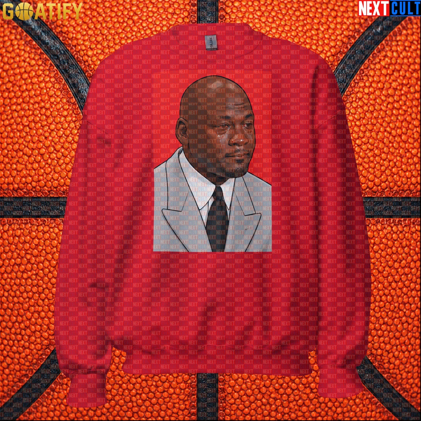 Michael Jordan Sweatshirt Crying Jordan Meme Crewneck Gift for Chicago Bulls NBA Fans |  | ["Basketball", "Chicago Bulls", "Michael Jordan", "NBA"]