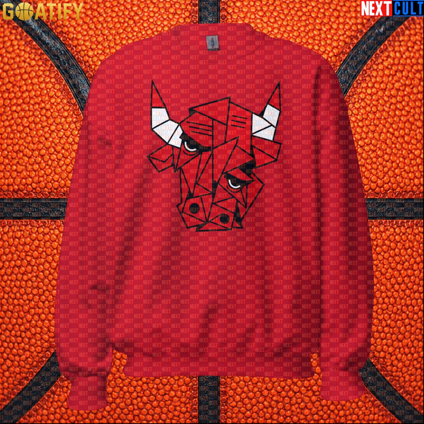 Chicago Bulls Meme Sweatshirt – Picasso Bulls Cubism Art Crewneck for Basketball Fans |  | ["Basketball", "Chicago Bulls", "NBA"]