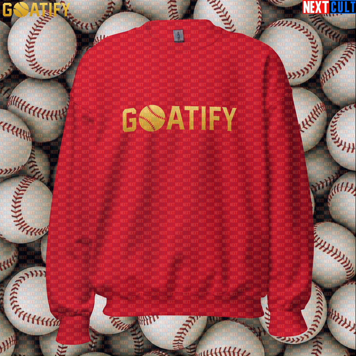 Sweatshirt GOATIFY Baseball GOAT Crewneck for MLB Fans Greatest of All Time Sports Gift | Sweatshirts | ["Baseball", "MLB", "NCB"]