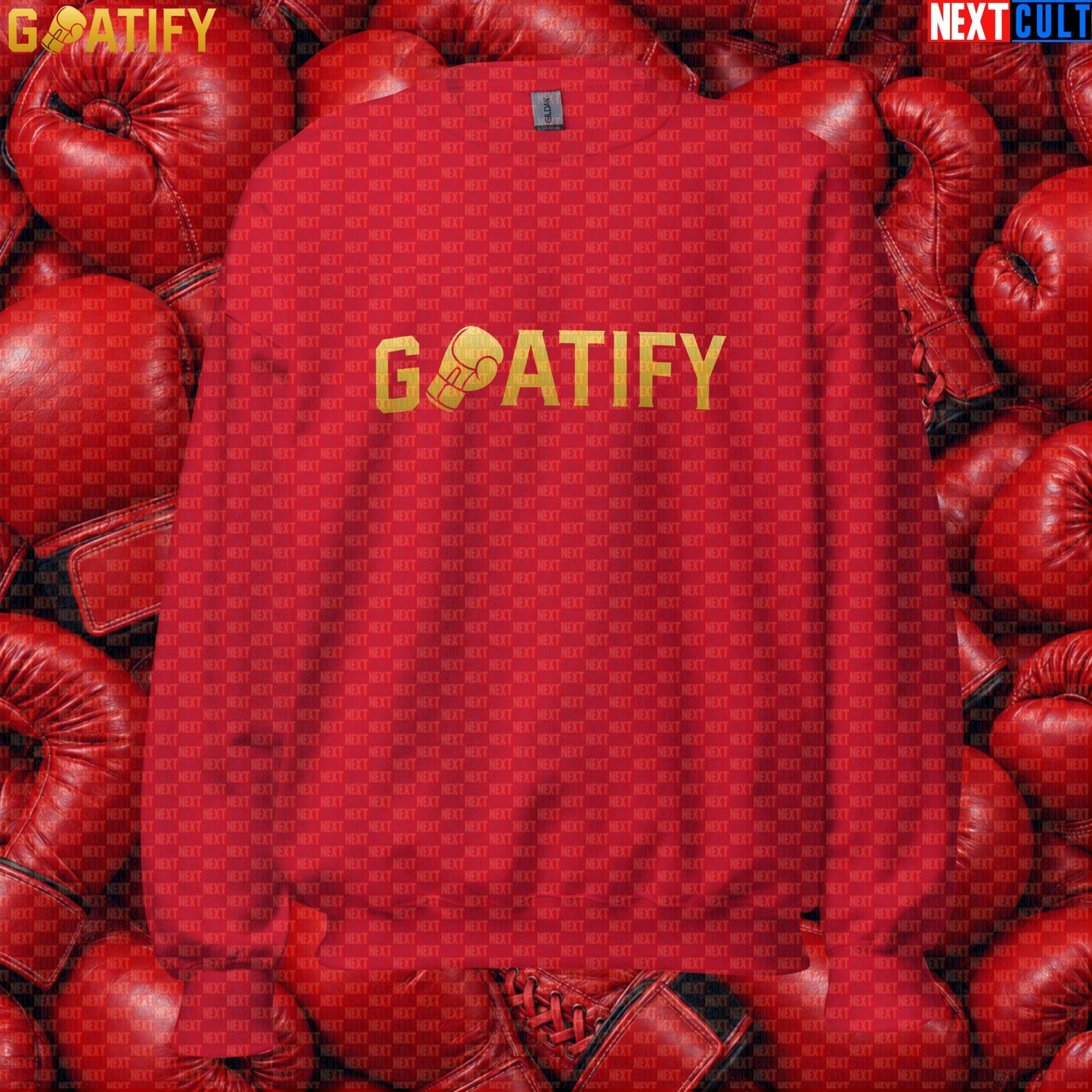 Boxing GOAT Sweatshirt GOATIFY Gold Fight Crewneck for Boxing Fans & Martial Arts Gifts | Sweatshirts | ["Boxing", "Martial Arts", "NCB"]