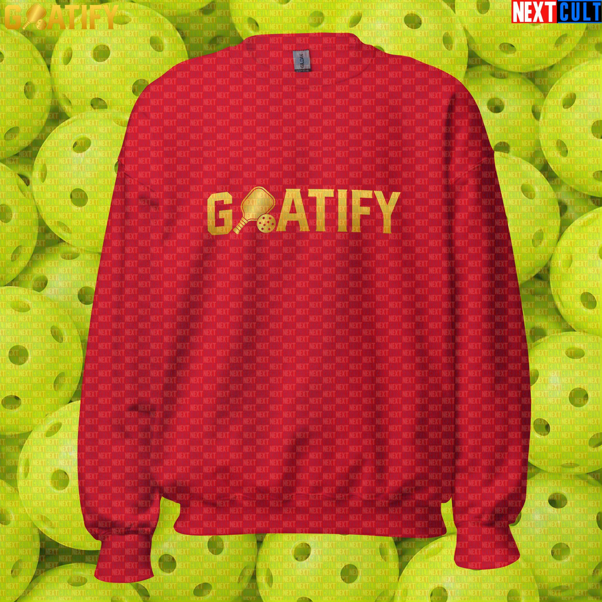 Pickleball GOAT Sweatshirt Golden Paddle & Ball Crewneck for Players & Fans | GOATIFY | Sweatshirts | ["NCB", "Pickleball"]