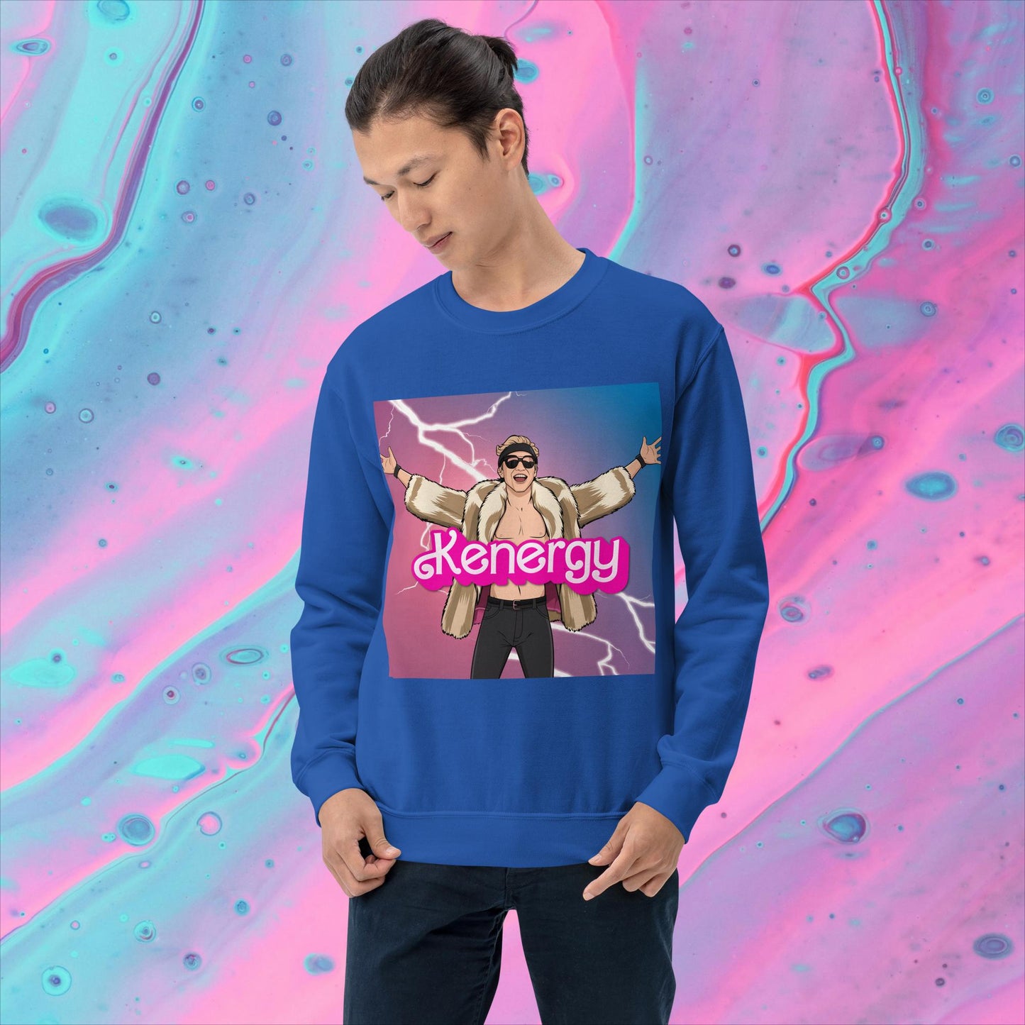 Kenergy Barbie Ryan Gosling Ken Unisex Sweatshirt Next Cult Brand Barbie, Ken, Kenergy, Movies, Ryan Gosling